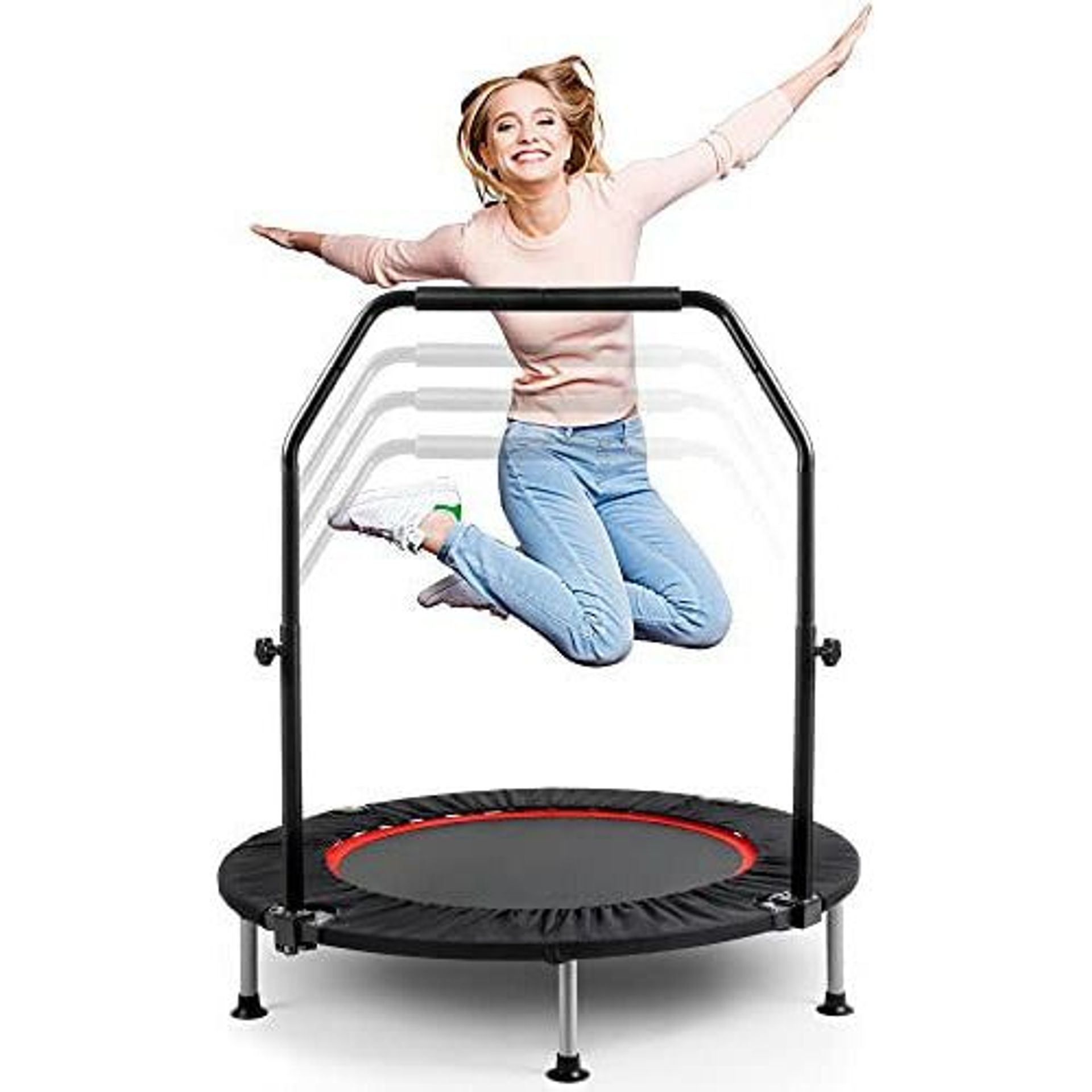 Rebounders 40 Inch Mini Trampoline for Adults Kids, Foldable Mini