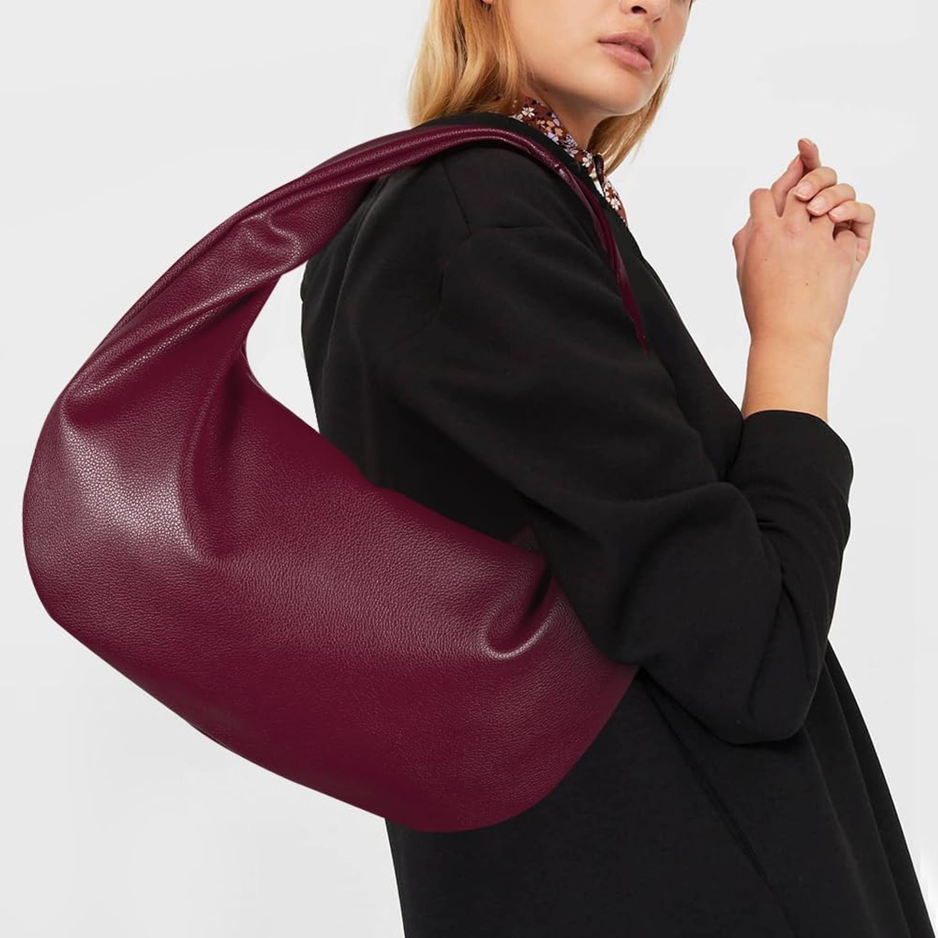 Imitatiesuède Tas Trendy HiTotes Suède Tote Bag Voor Vrouwen – Bruine Schoudertas, Slouchy Design, 51x32x17 Cm Bruine Hobotas Schoudertas