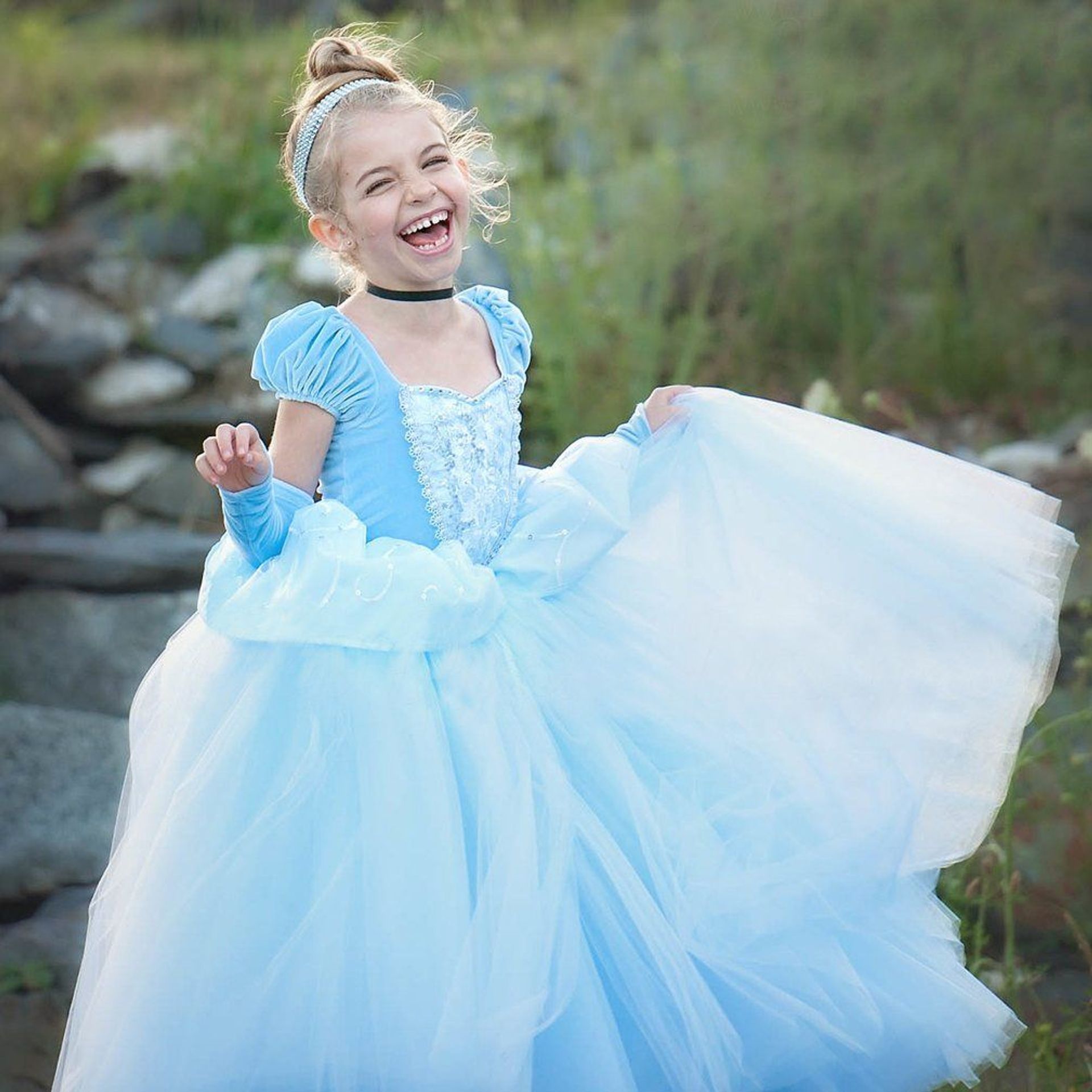 CQDY Cinderella Dress Princess Costume Halloween Fancy Party Dress Up Out