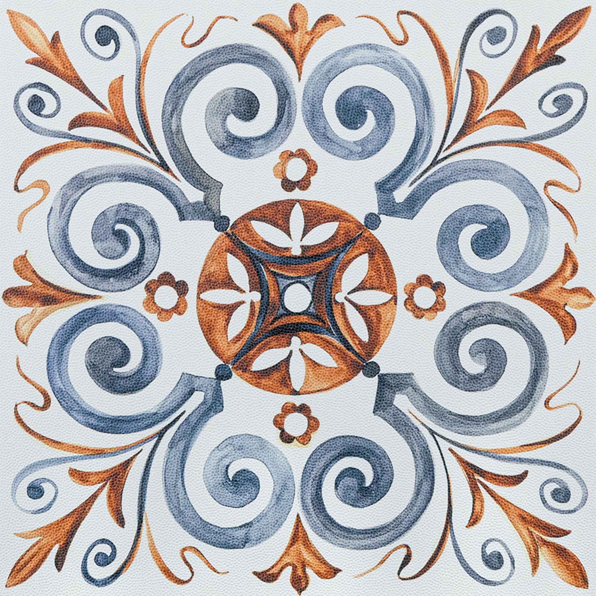 Peel and Stick Vinyl Floor Tiles Self Adhesive Waterproof PVC for Kitchen Bathroom Living Room - Copper 20x20cm 40pcs