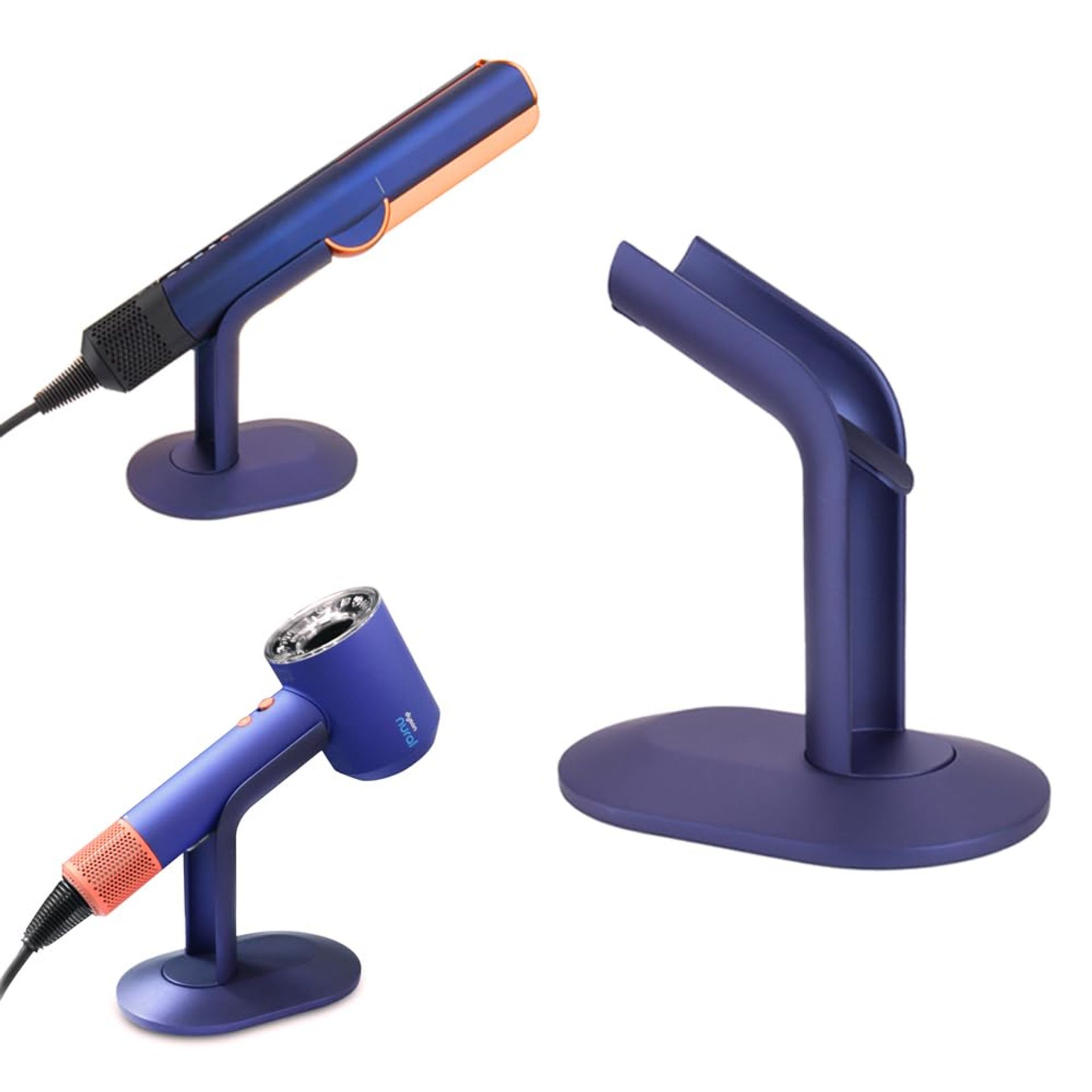Desktop Hair Straightener Holder Aluminium Alloy Stand Compatible with Dyson Airstrait and Supersonic - Blue Einheitsgröße - Valentines - Valentines