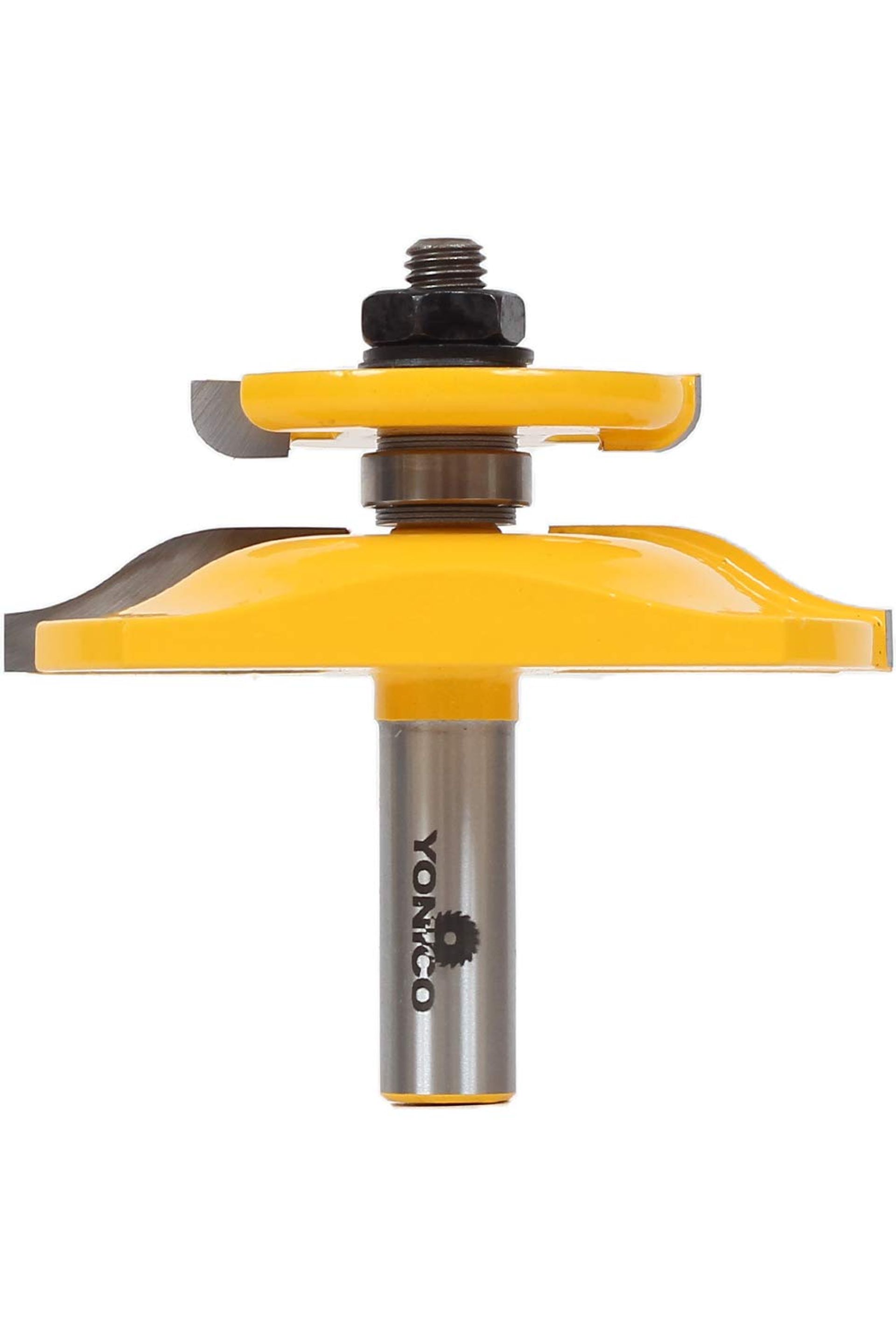 Raised Panel Router Bit with Back Cutter Ogee Profile for Door Panels 1/2" Shank - Silver 1/2 Inch