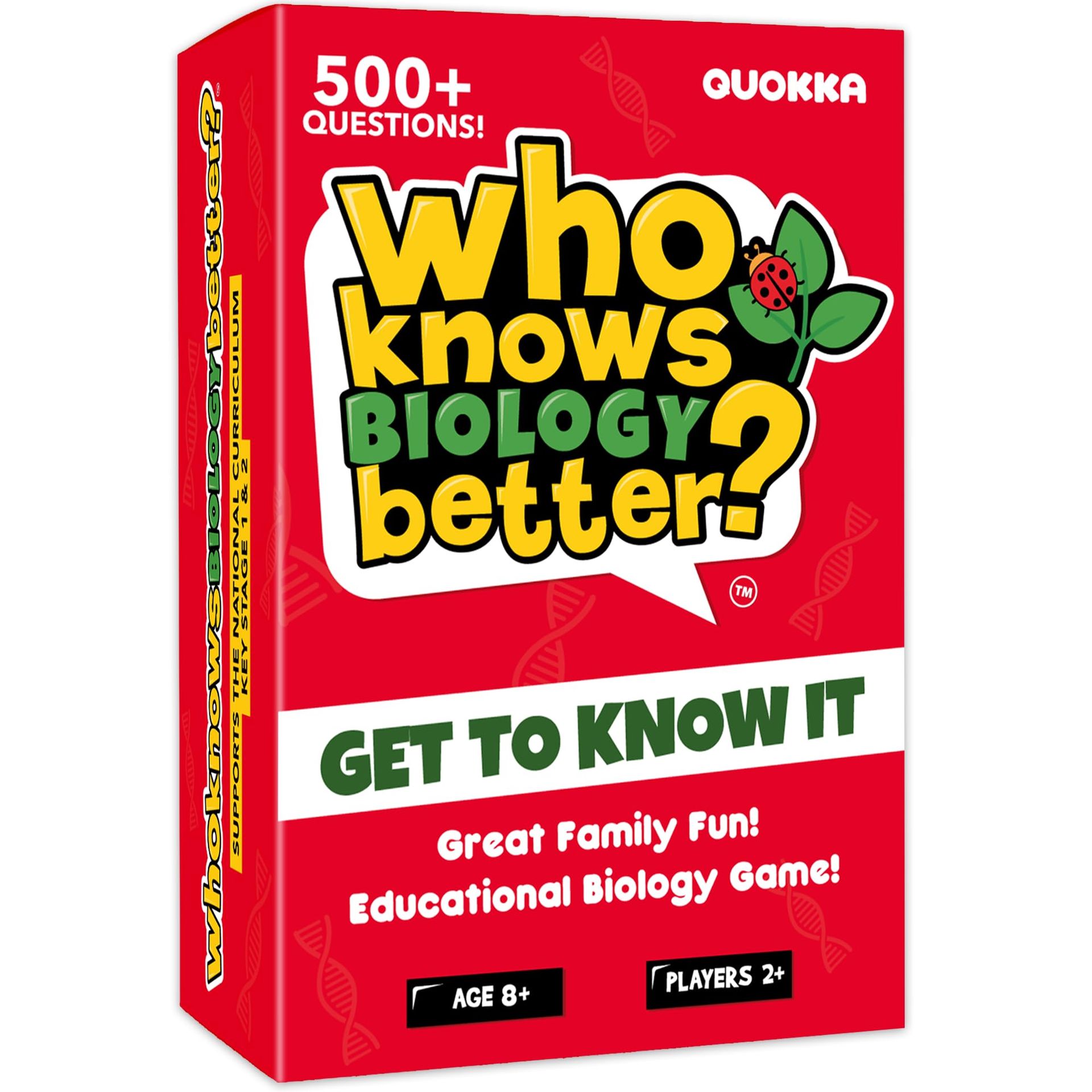 Trivia Card Game for Kids, Teens & Adults Fun Educational Biology Quiz - Biology Medium Who Knows Biology Better