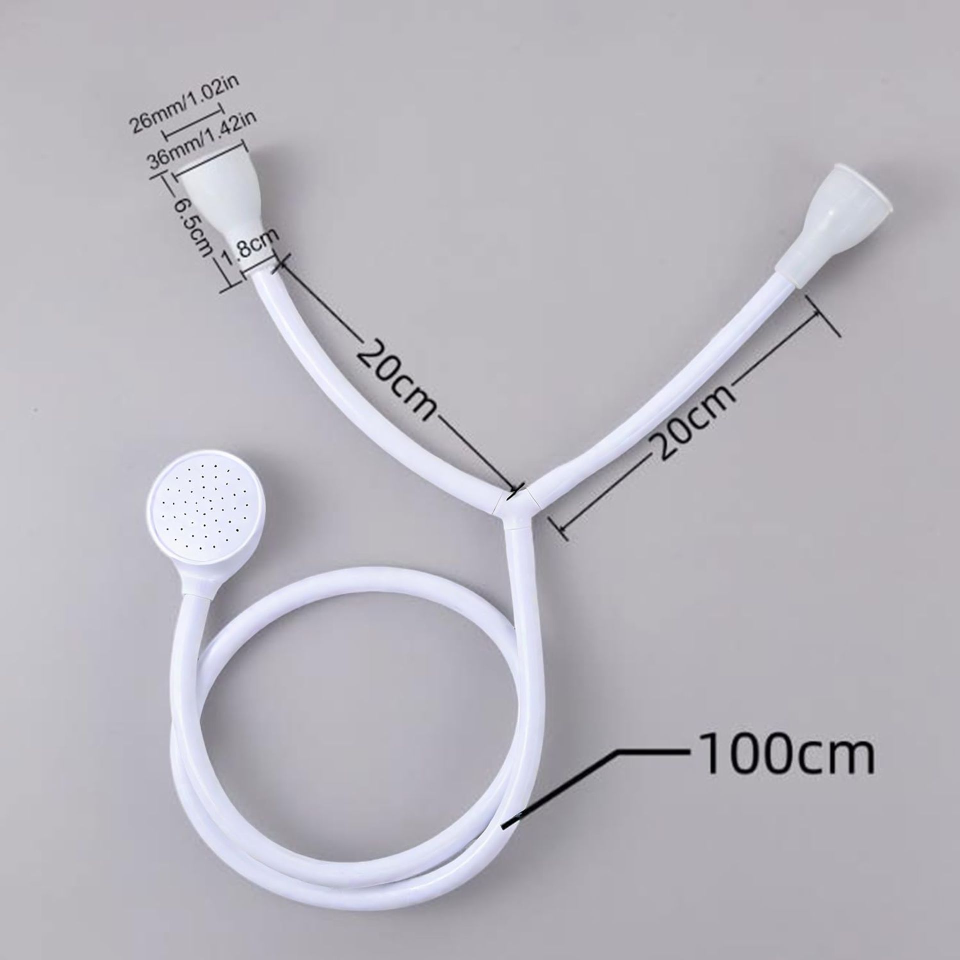 Single Tap Bath Sink Shower Head Hose, Double Tap Push On Bath Shower Head and Hose Hairdresser Shampoo Spray Pet Cleaner Set