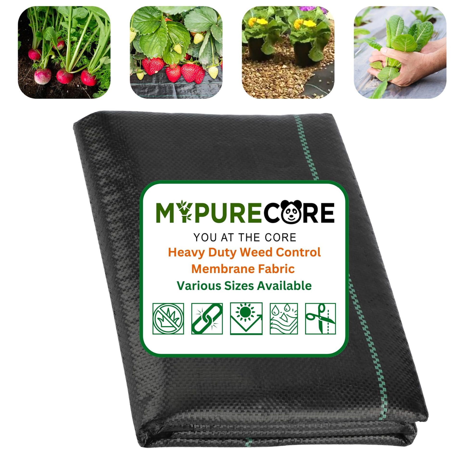 Heavy Duty Weed Control Membrane Fabric for Landscaping, Patios & Gravel - 3.2m x 5m