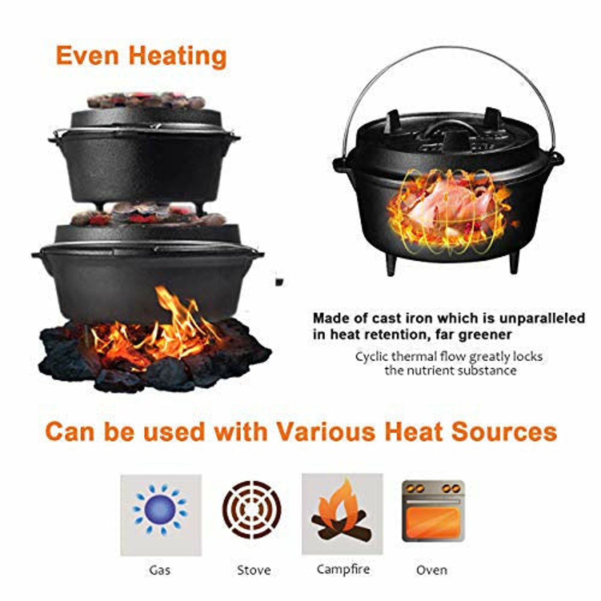 Overmont’s enameled cast iron Dutch oven is under $50 right now