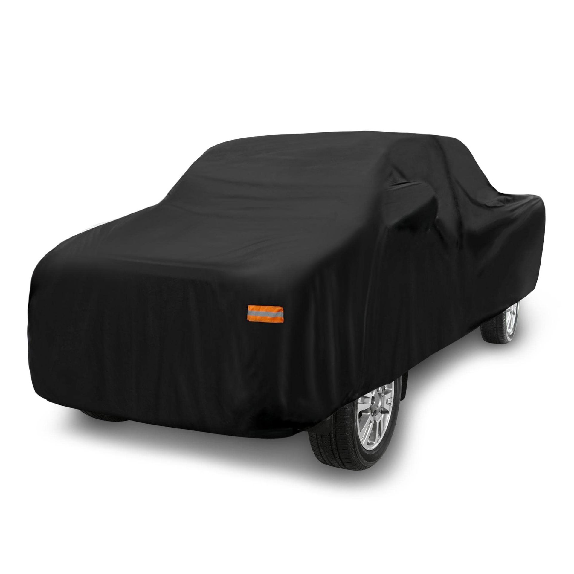 Heavy-Duty Pickup Truck Cover for Toyota Tacoma 2005-2021 Waterproof UV-Resistant All-Weather - Black 6.1ft Crew Cab