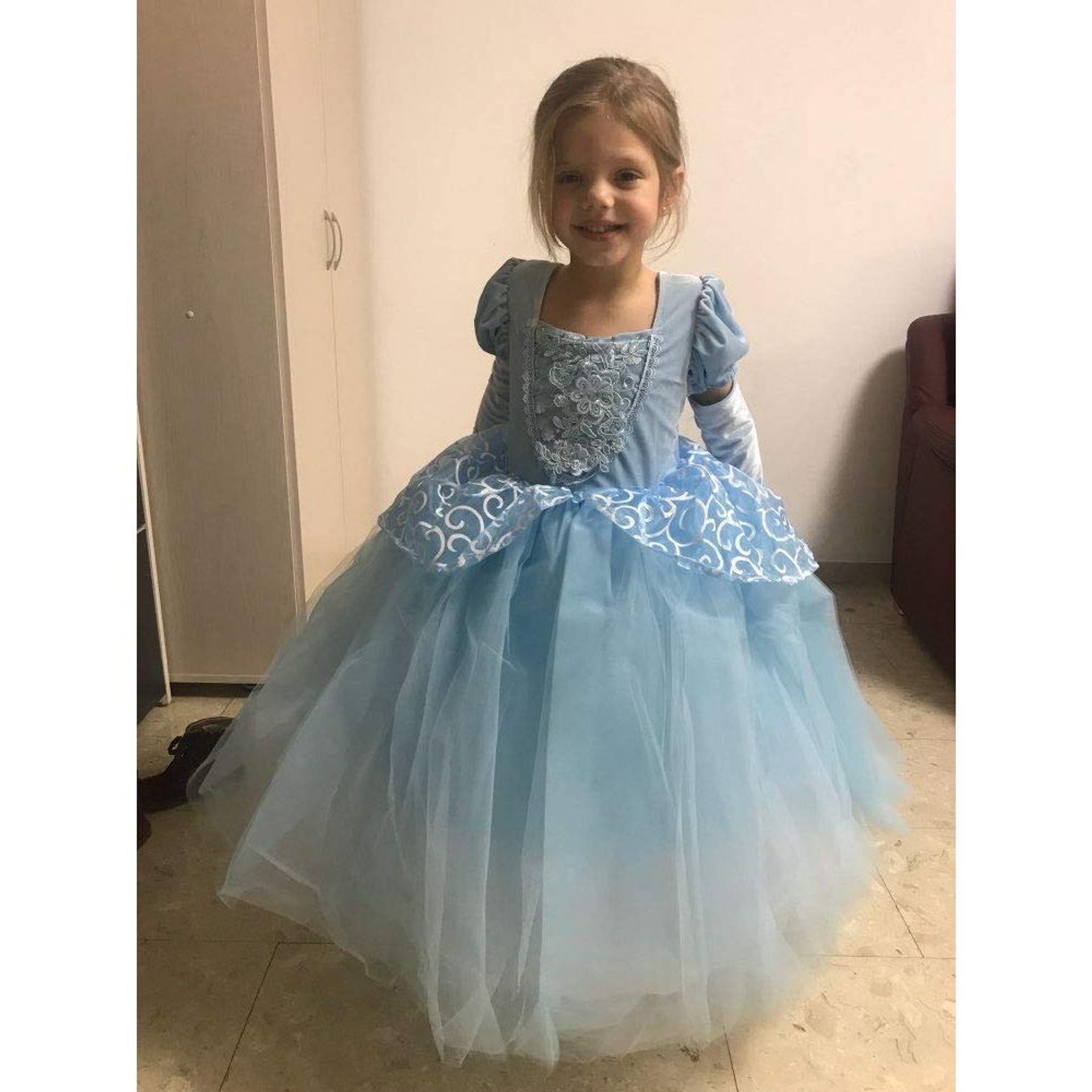 CQDY Cinderella Dress Princess Costume Halloween Fancy Party Dress Up Out