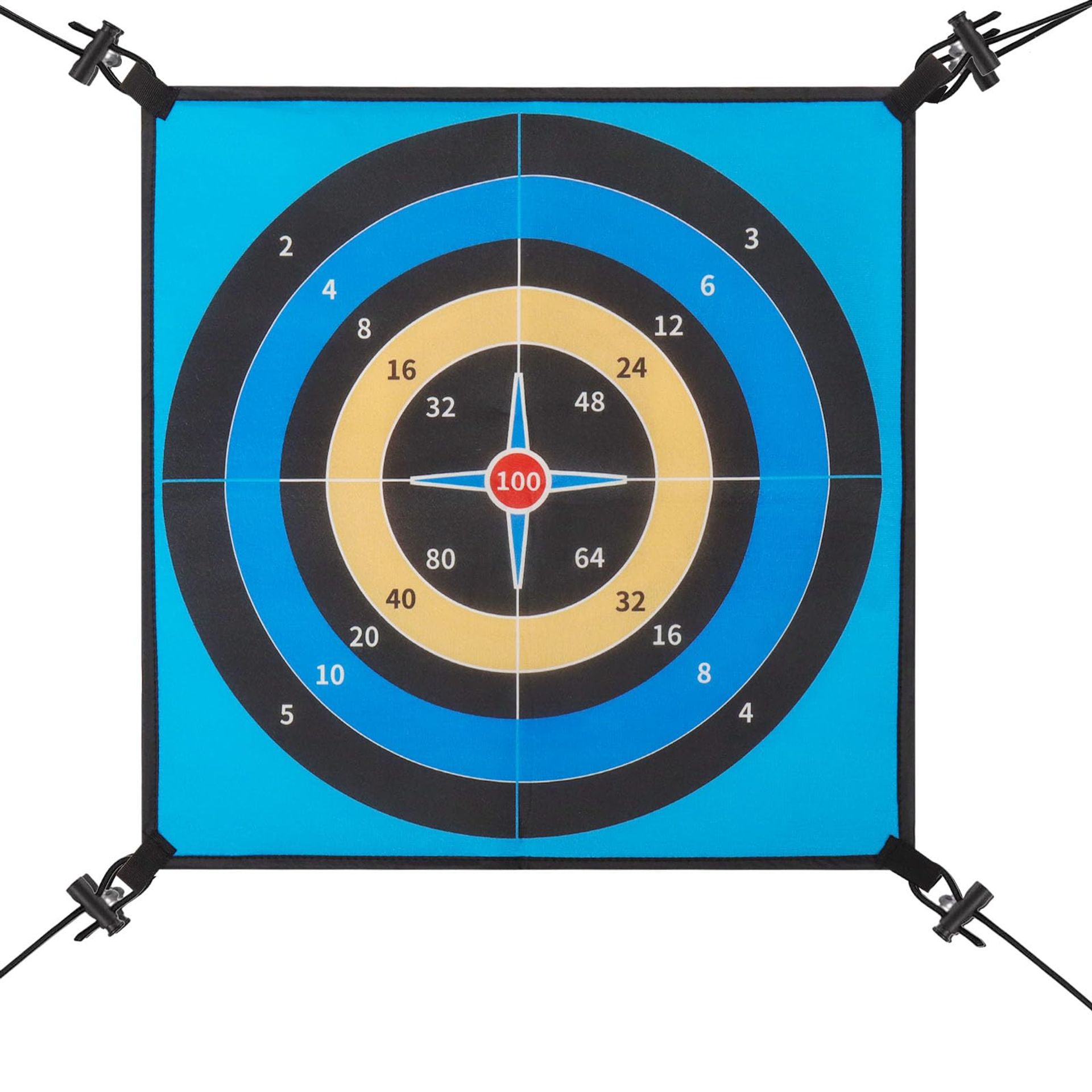 Trampoline Dartboard Game Accessory with 12 Balls for 8ft-14ft Recreational Trampolines - Blue