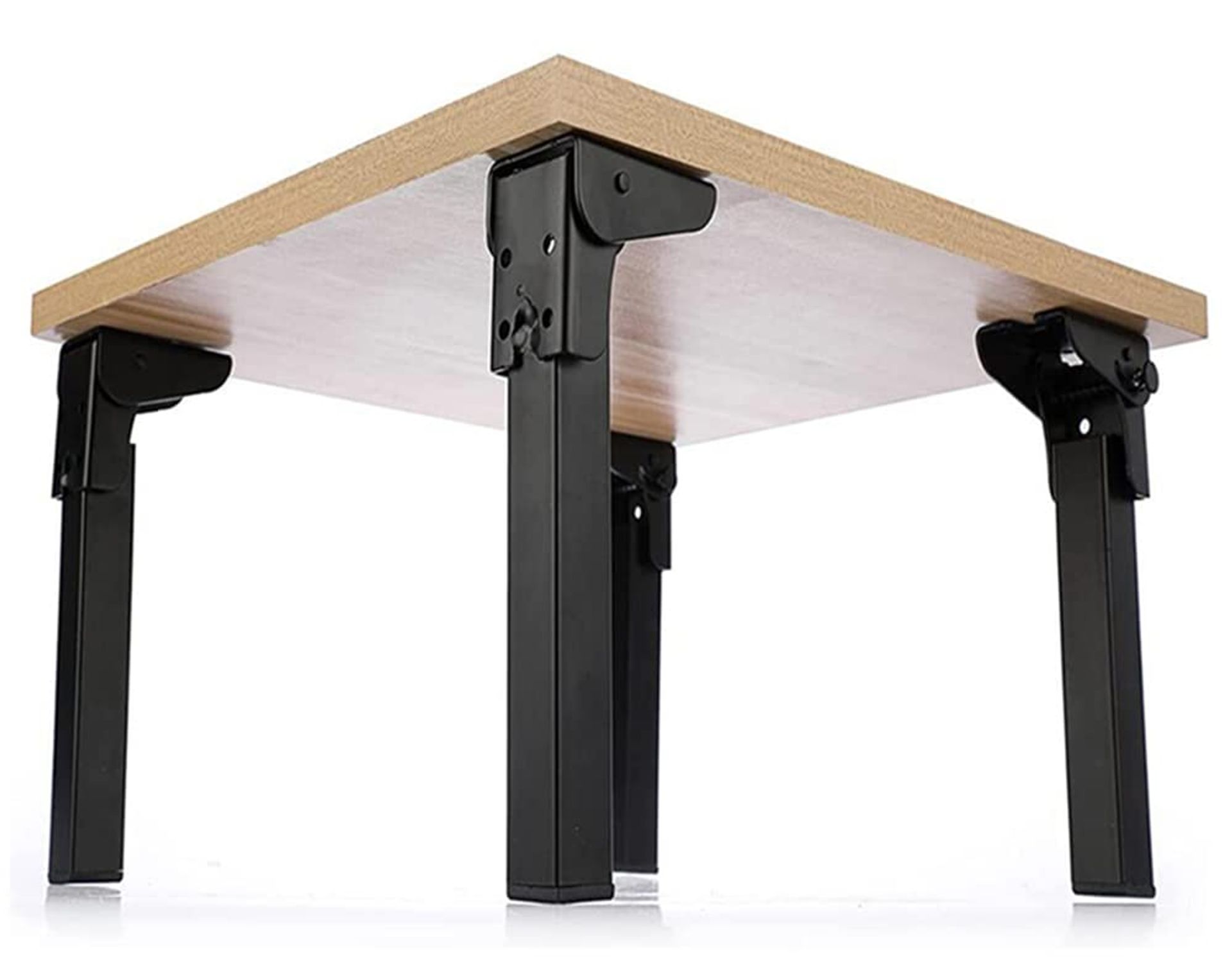 Foldable Hairpin Table Legs Self-Locking Hinges Mid-Century Modern Style 4 Piece Set - Folding Sofa Feet 20*2