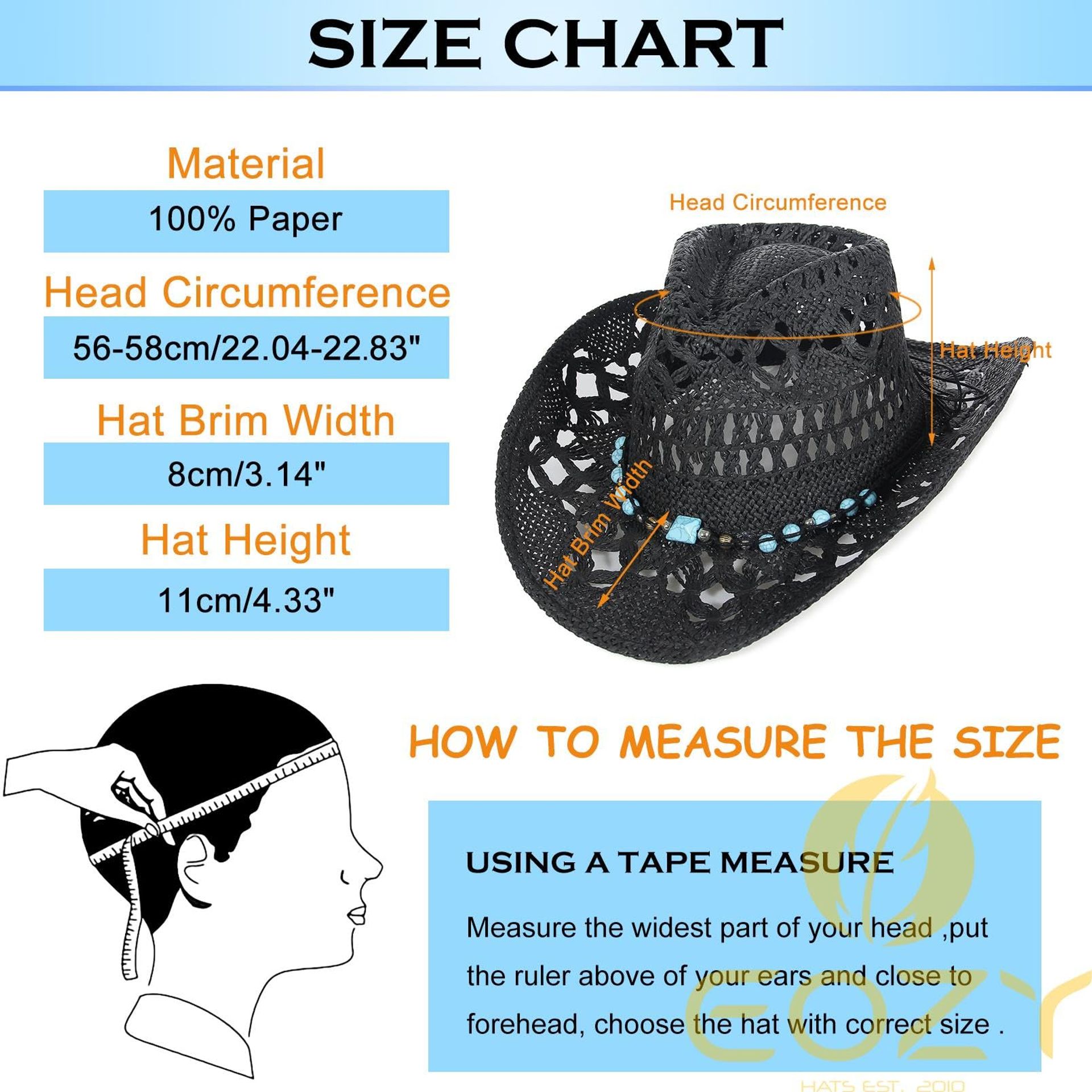 Hollow Out Straw Cowboy Hat Roll Up Brim Adjustable Sun Hat Men Women main image 2