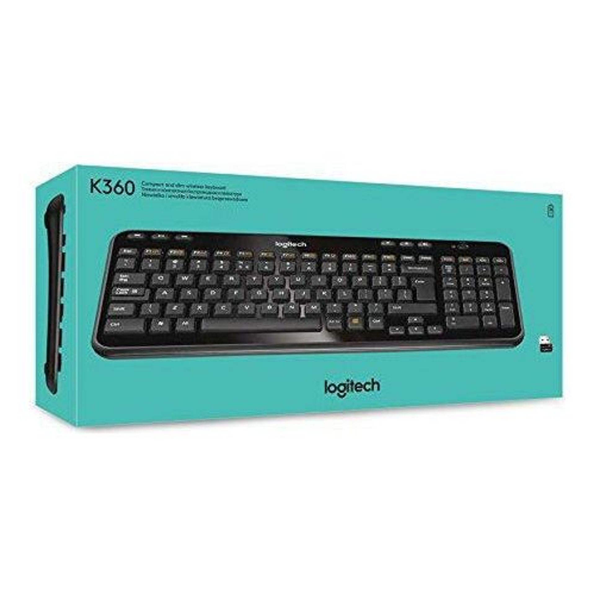 Logitech K360 Compact Wireless Keyboard With USB Unifying Receiver