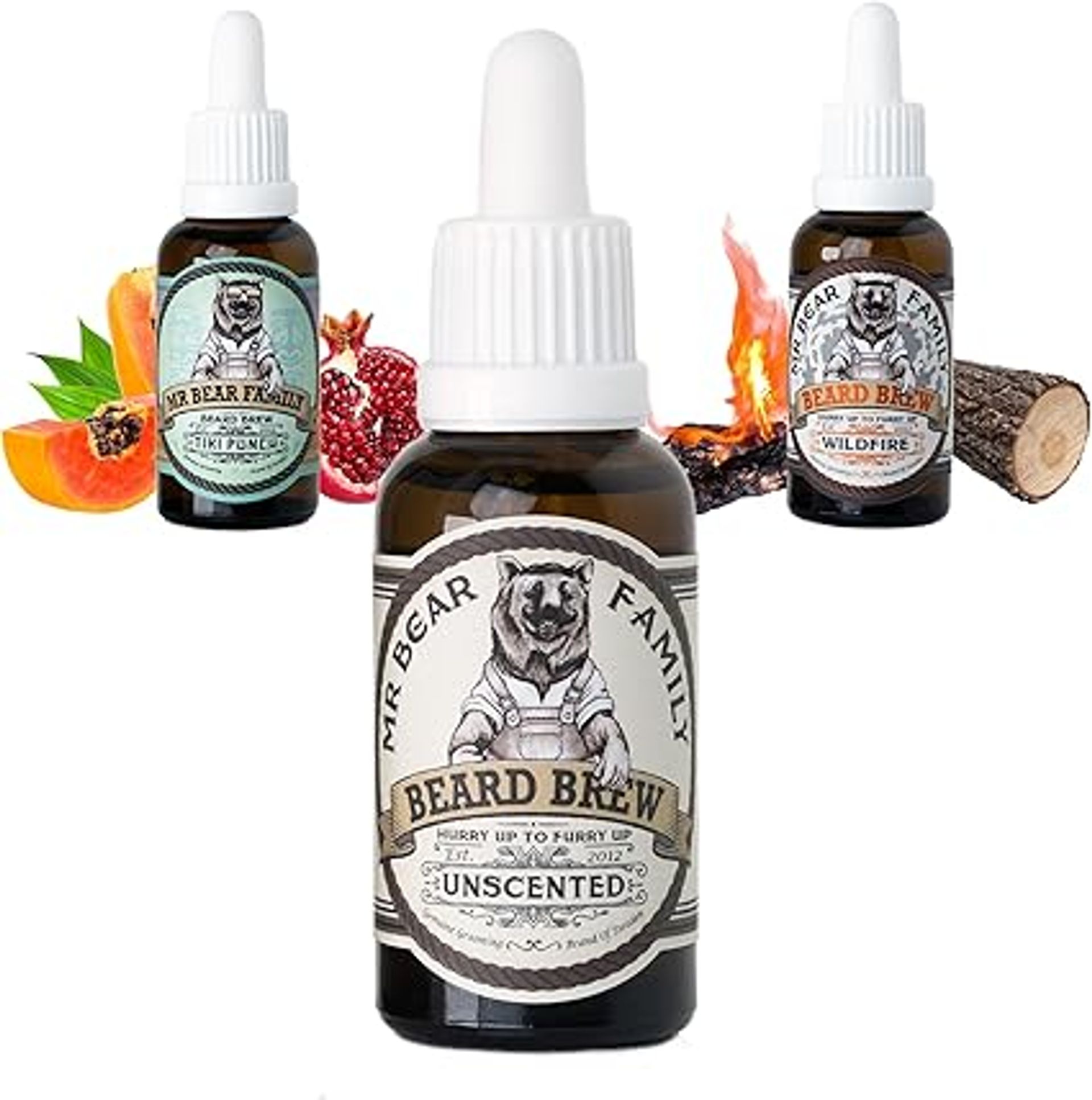 Natural Beard Oil for Men 30ml – Hydrating Jojoba & Argan Oils Moisturiser for Soft, Healthy Beard Growth