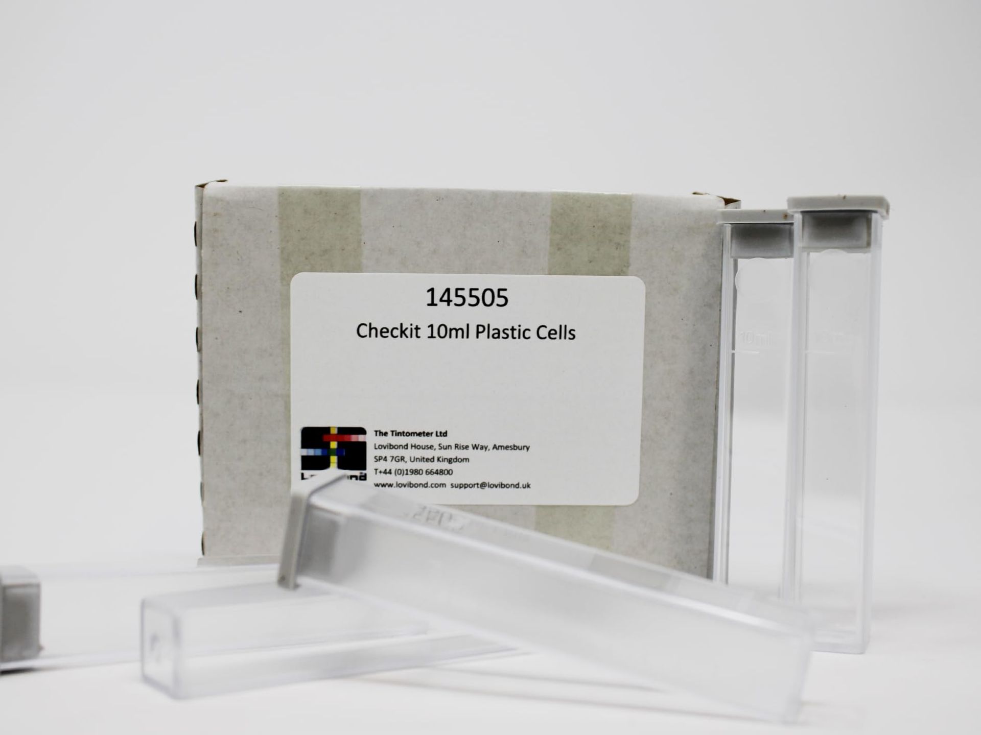 Plastic 10ml Cells with Cap Compatible with Comparator 2000+ & Checkit Range Durable Reusable Water Testing Accessory - Multicoloured Pack of 5