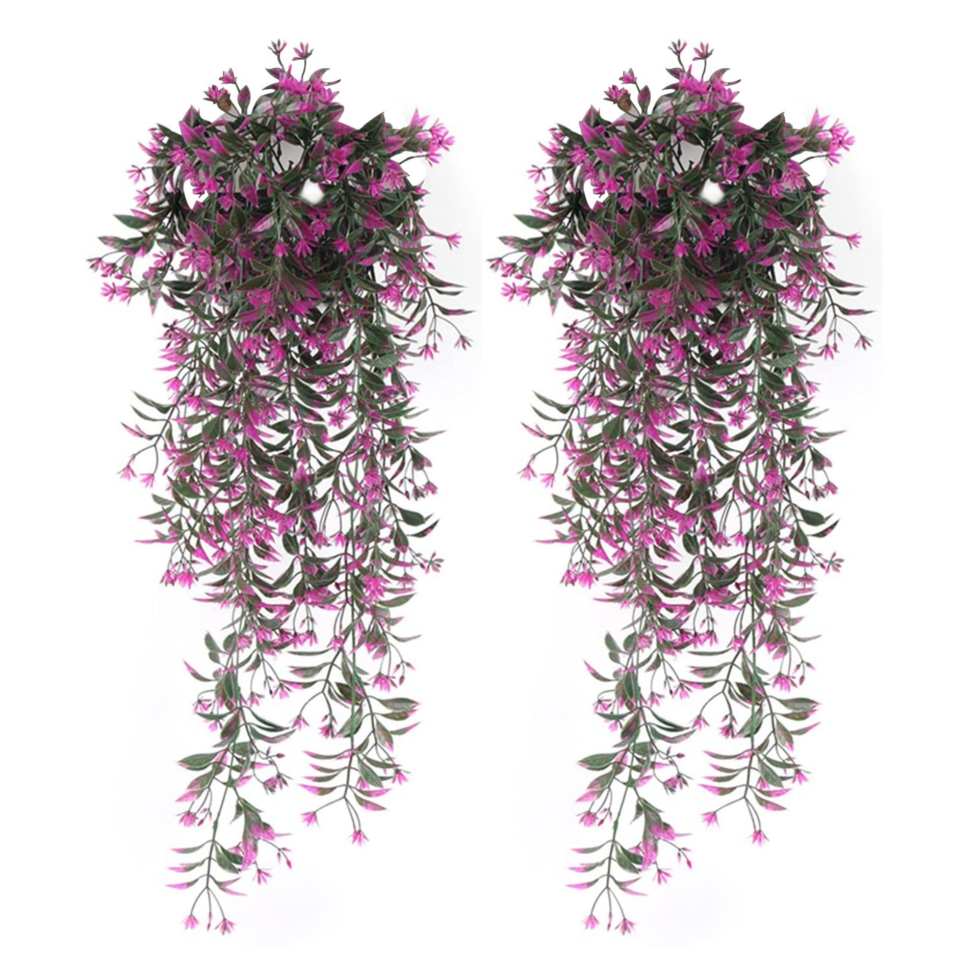 2 PCS Artificial Ivy Garland Wisteria Hanging Vine - Indoor/Outdoor Decor