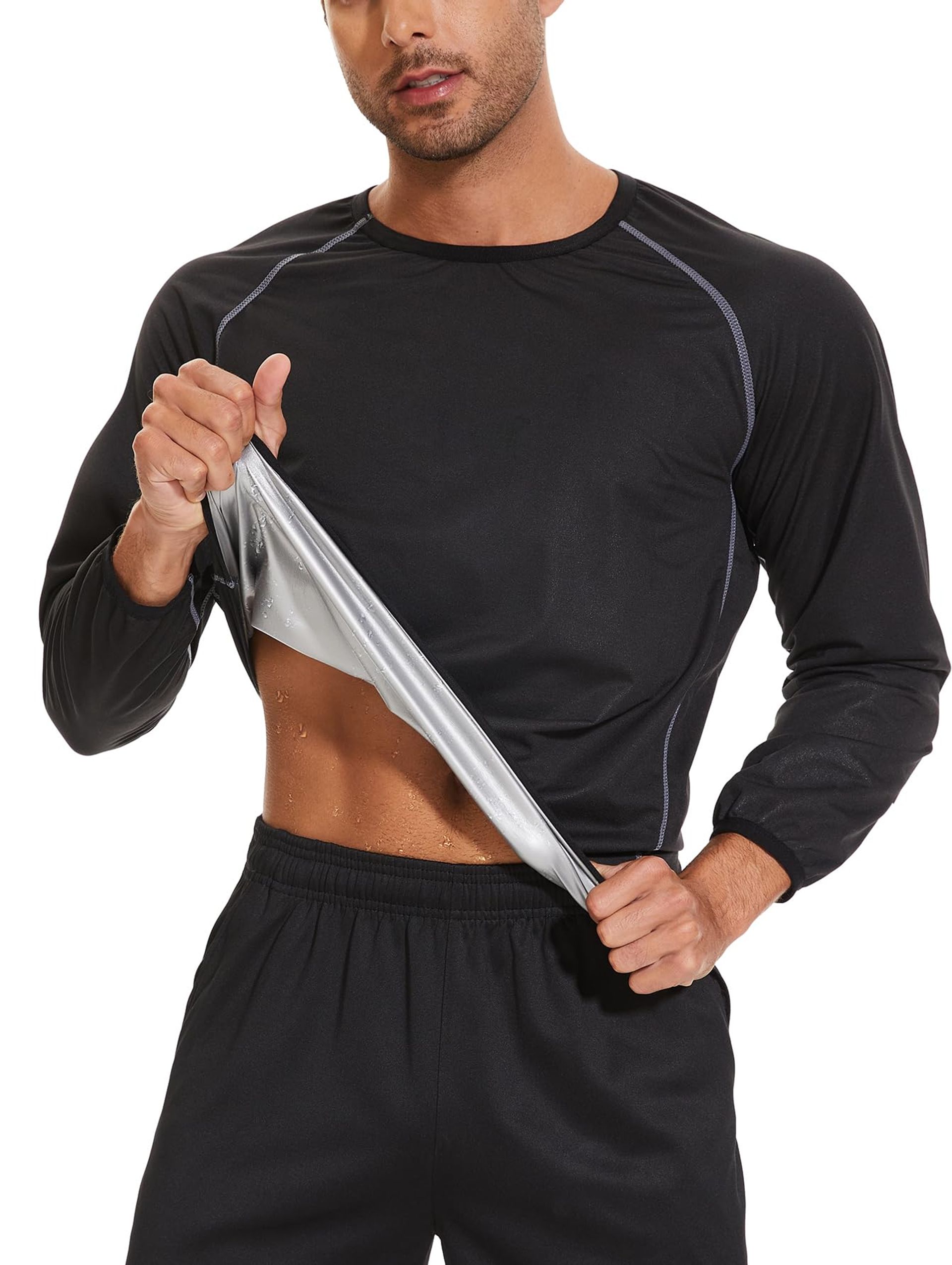 Men's Sweat Sauna Suit for Enhanced Fitness & Slimming - Plus Size Gym Body Shaper