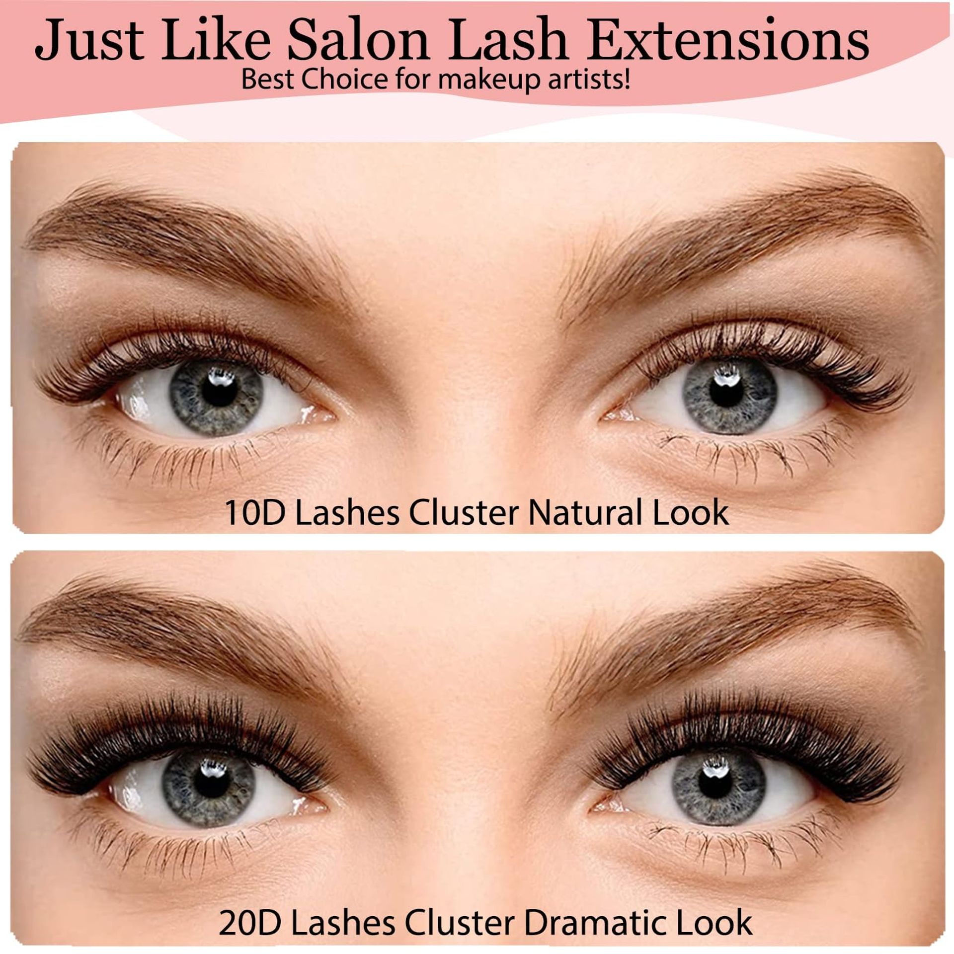 240Pcs Lash Extension Kit, Missicee DIY Eyelash Extension Kit For Beginne