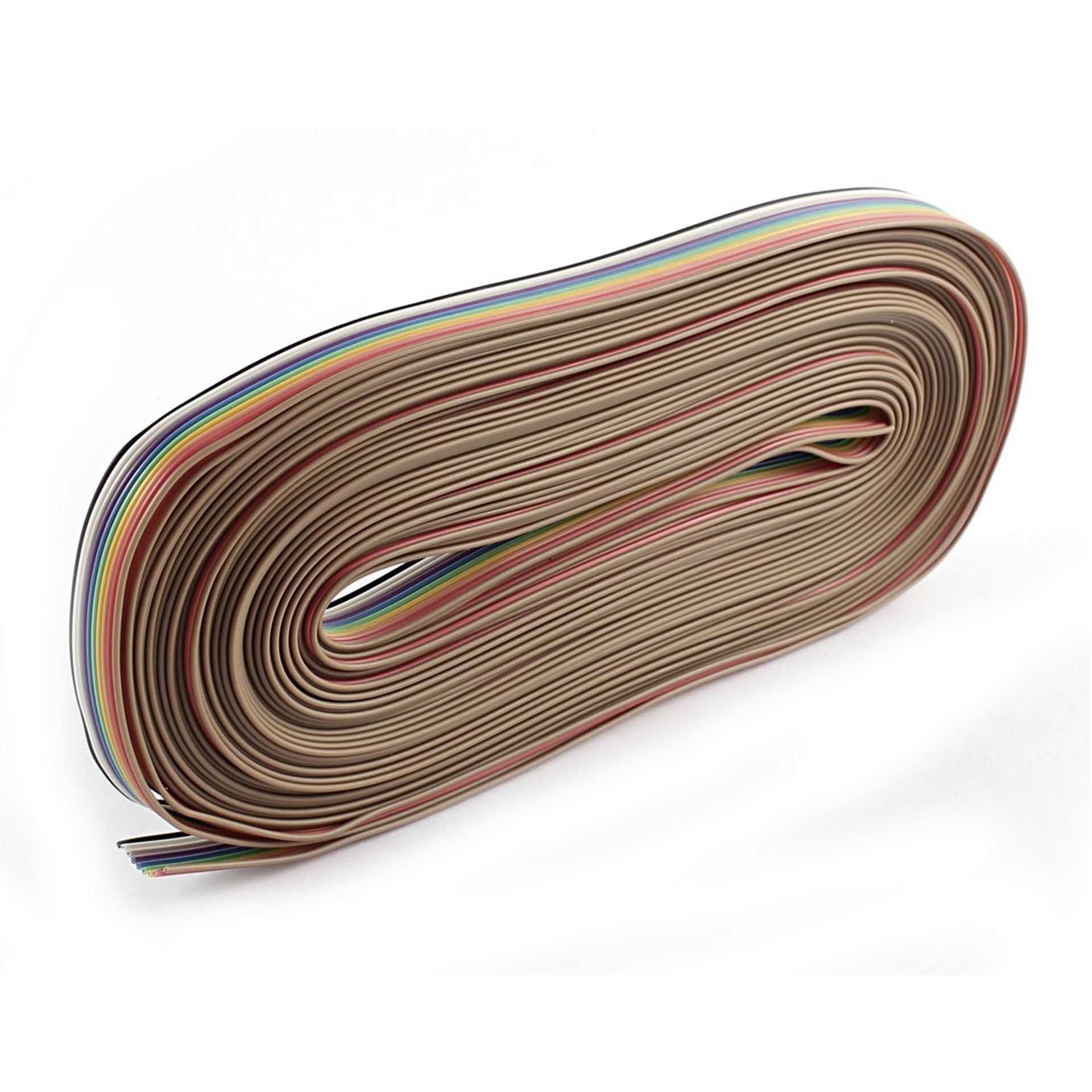 Sourcingmap 40Ft 10 Way 10 Pin Rainbow Color Ribbon Cable IDC Wire 1.27mm