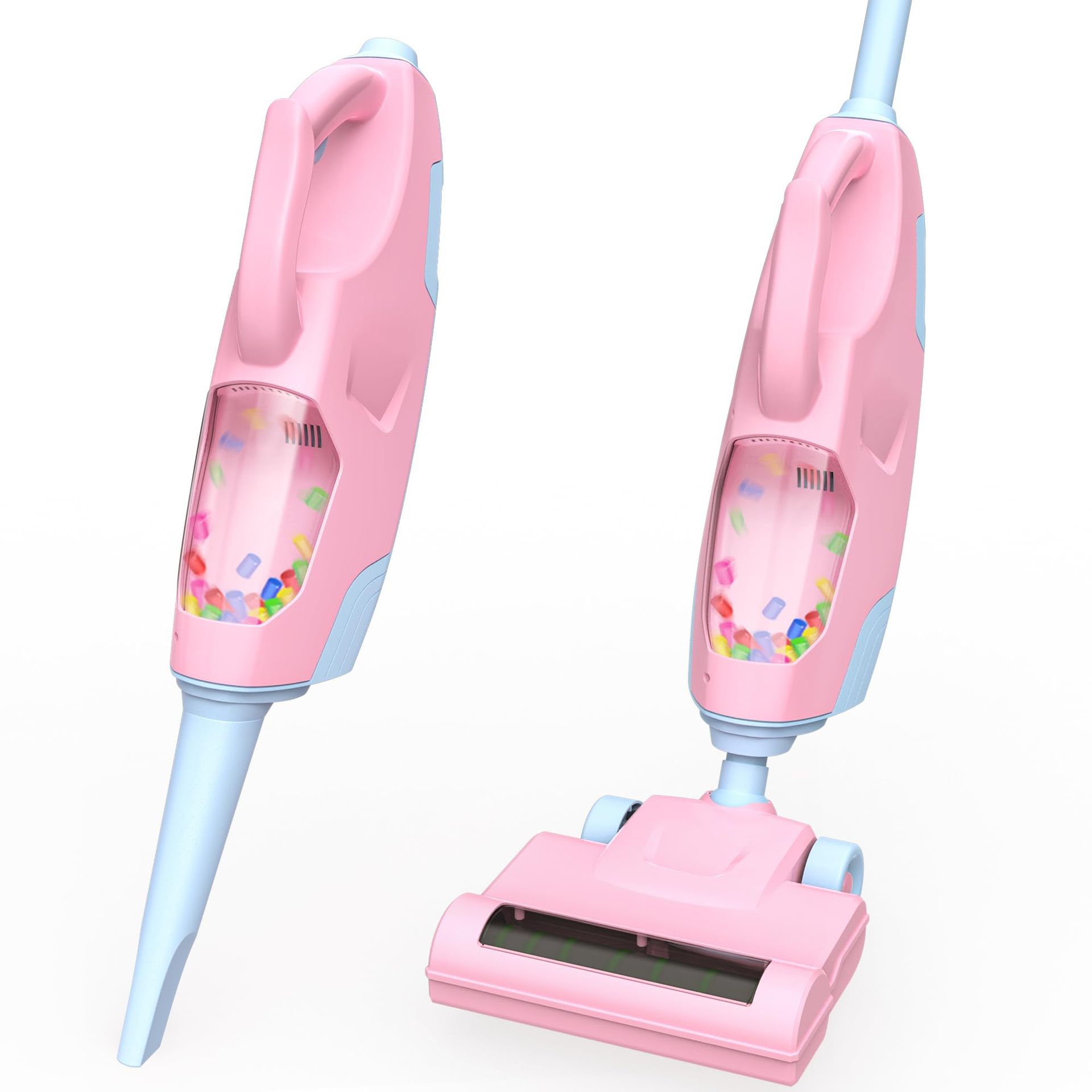 Kids Cordless Vacuum Cleaner Toy with Lights, Sounds & Ball Popping – Pretend Play Hoover for Children Aged 3+