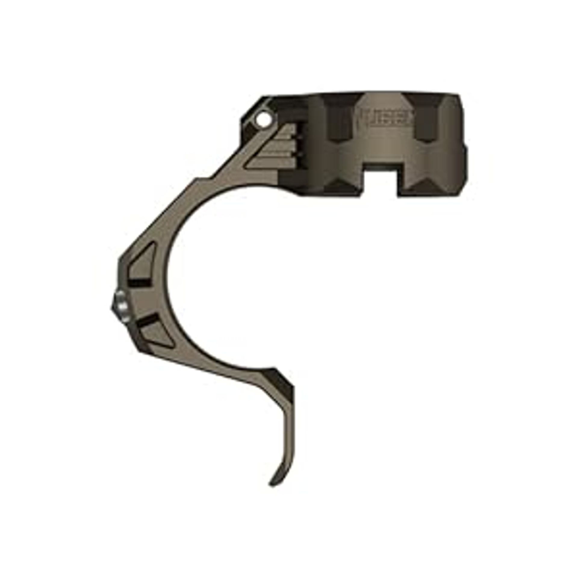 Tactical Flashlight Ring with Window Breaker for EDC Police/Military Use - Desert Tan