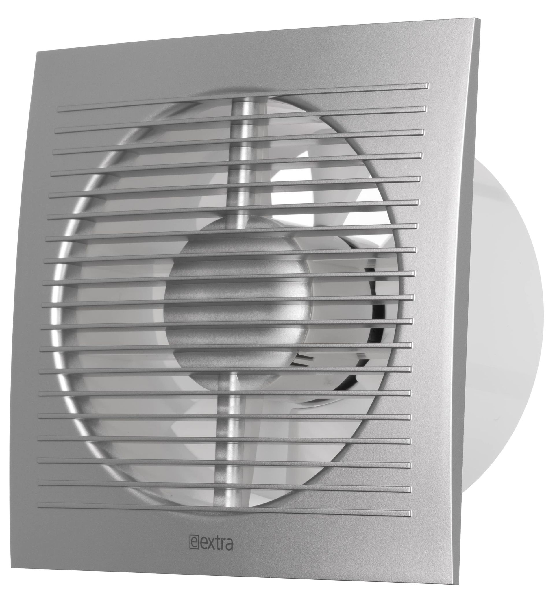 Bathroom Extractor Fan High Performance Ball Bearing Motor for Ventilation in Kitchens Toilets and Bathrooms - Silver Ø150mm