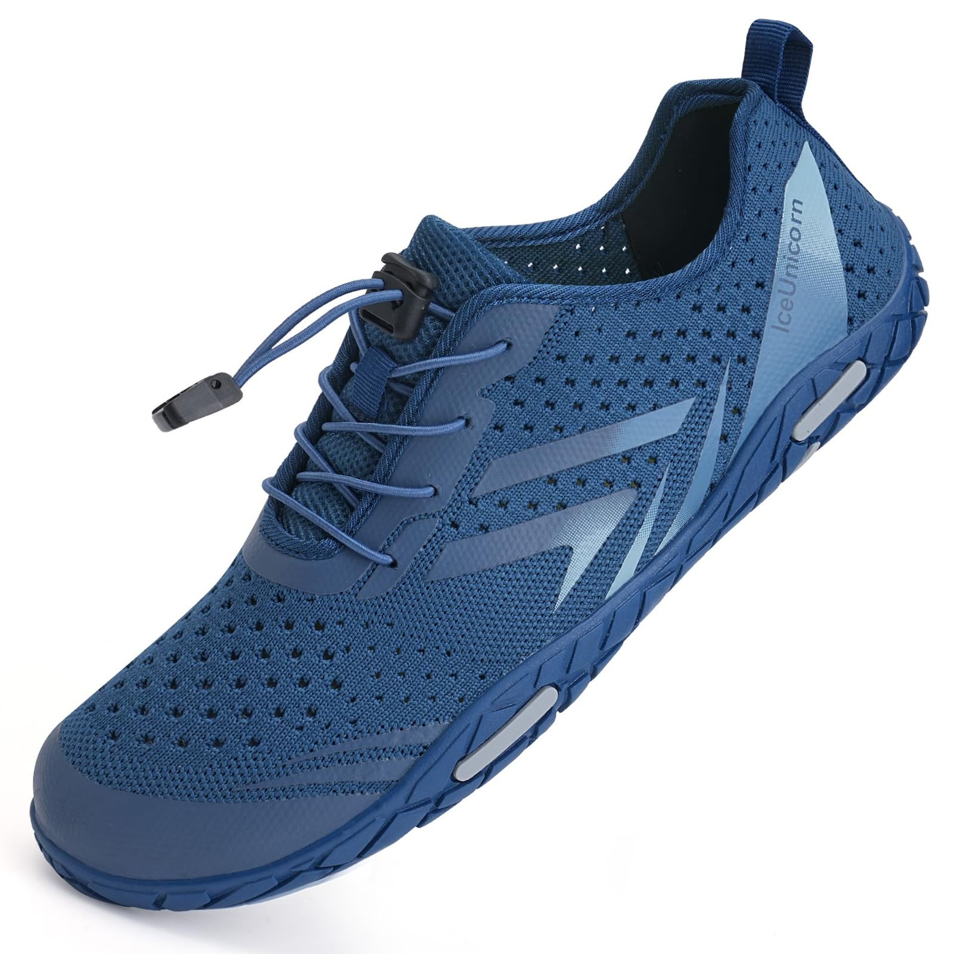 Unisex Water Shoes Quick Drying Aqua Beach Swim Barefoot Footwear for Swimming, Surfing, Boating, Diving and Yoga - Navy UK 8