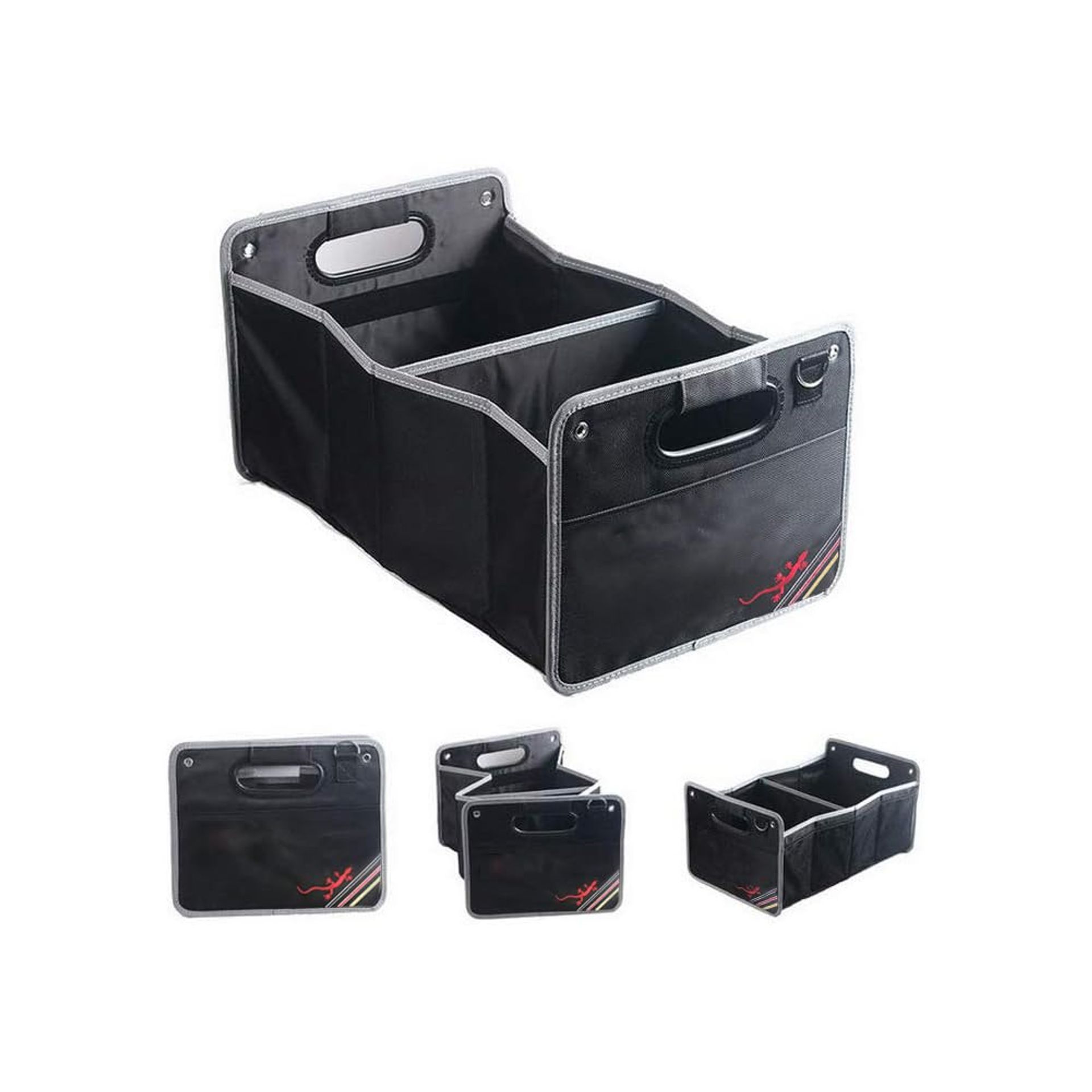 Foldable Black Car Luggage Organiser - Universal Cargo Storage for Audi Models A1 to Q7