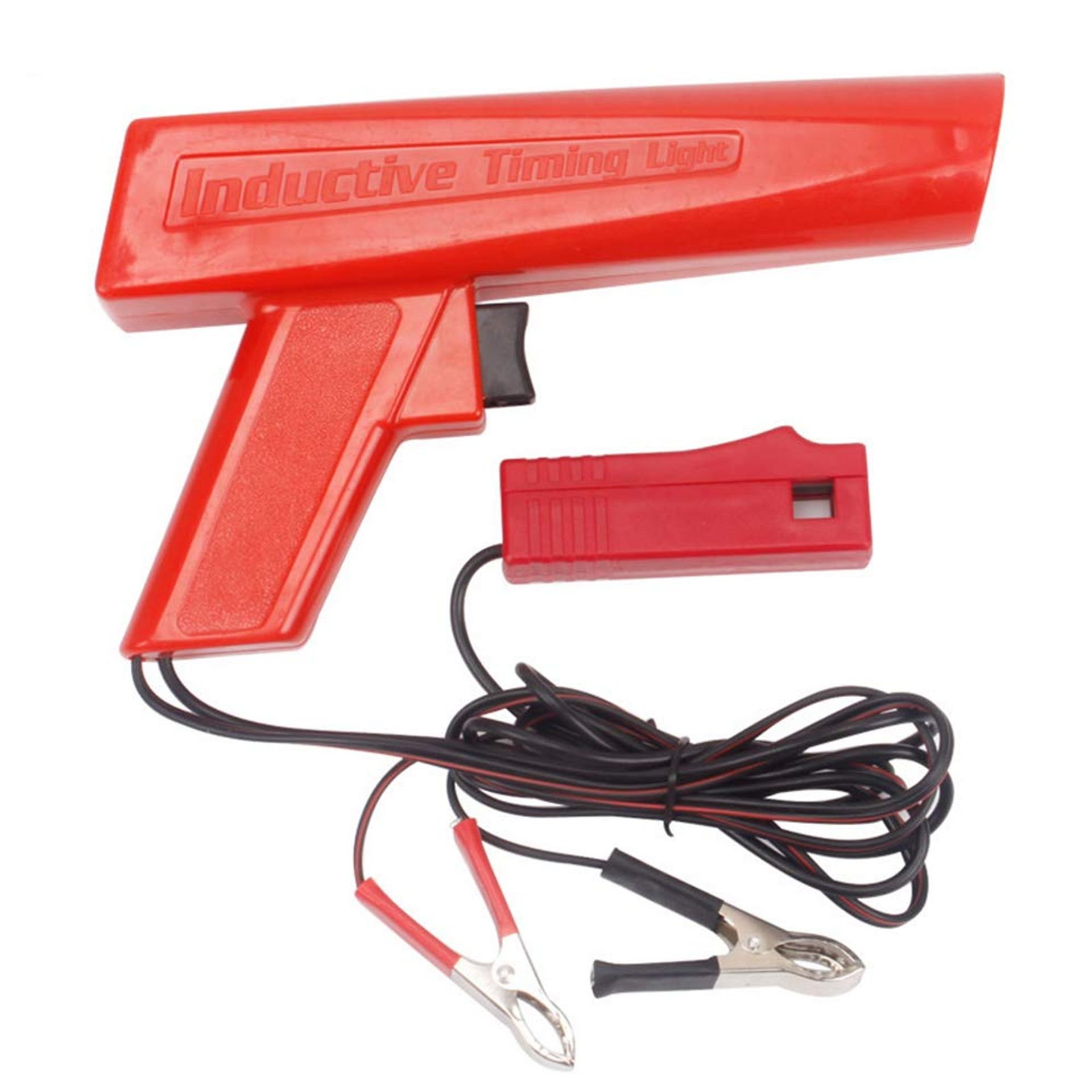 Professional 12V Ignition Timing Light Strobe Lamp Inductive for Car, Motorcycle & Marine Engines - Black