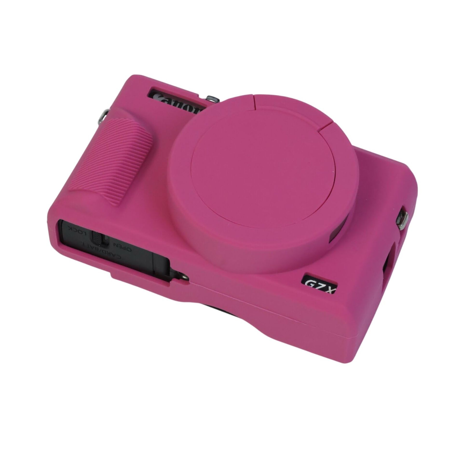 Silicone Gel Camera Case for Canon PowerShot G7 X Mark III Protective Soft Rubber Cover - Magenta