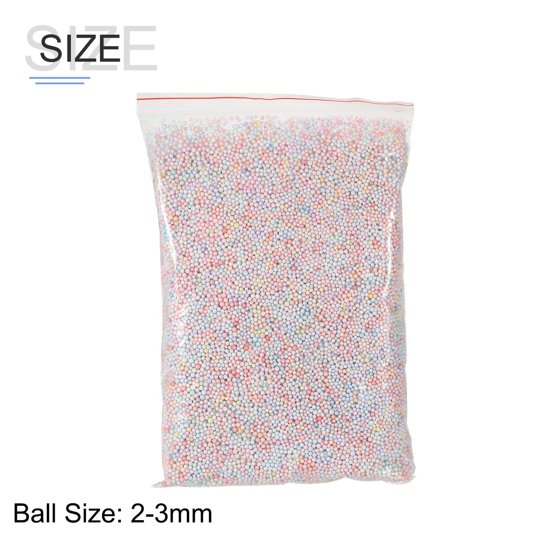 Rainbow Foam Beads Decorative Mini Balls For Crafts, Gift Box Filling, Ho
