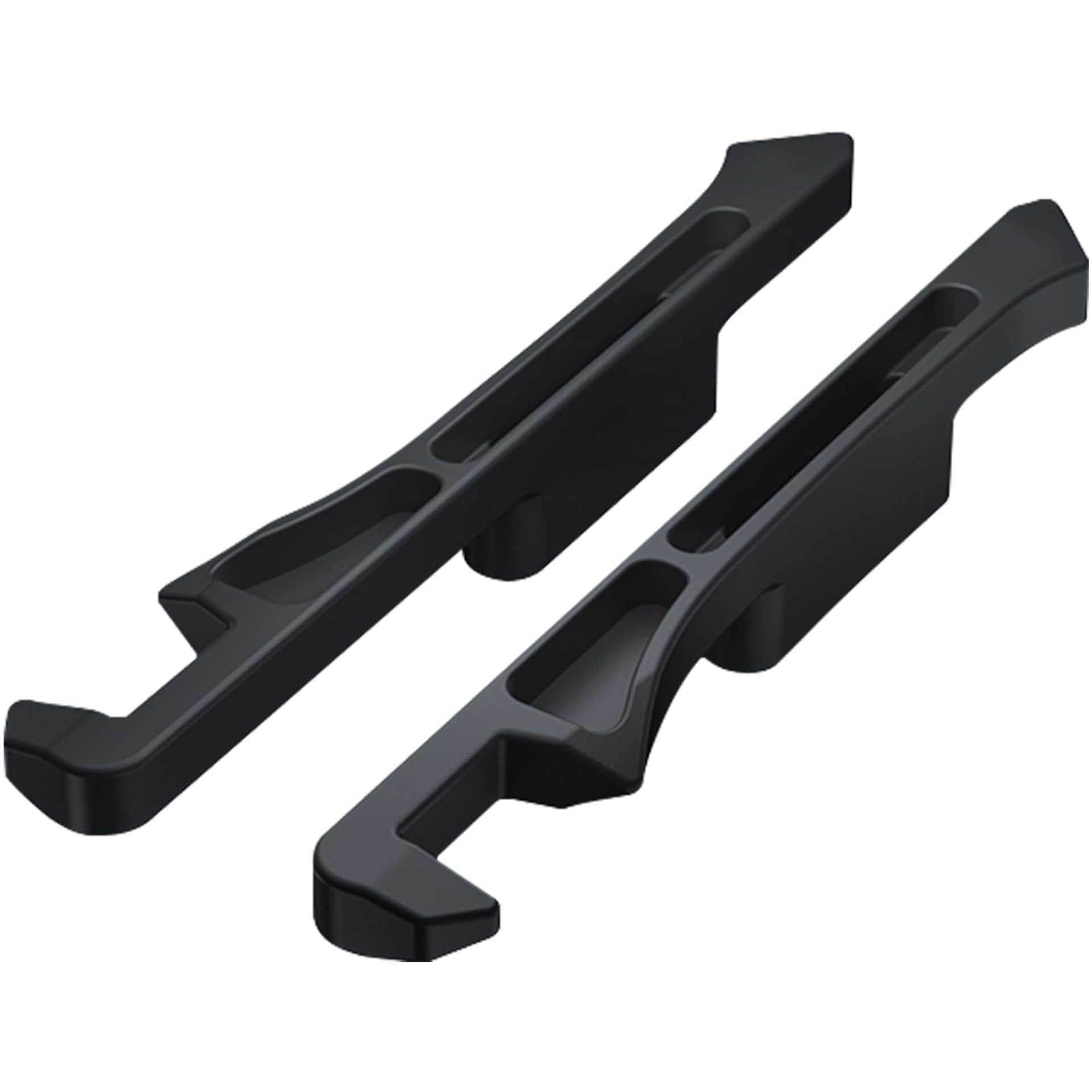 2pcs Car Seat Gap Filler with Phone Holder – Black Organiser for Cars, SUVs & Trucks, Stops Items Falling, PU Leather Waterproof Design