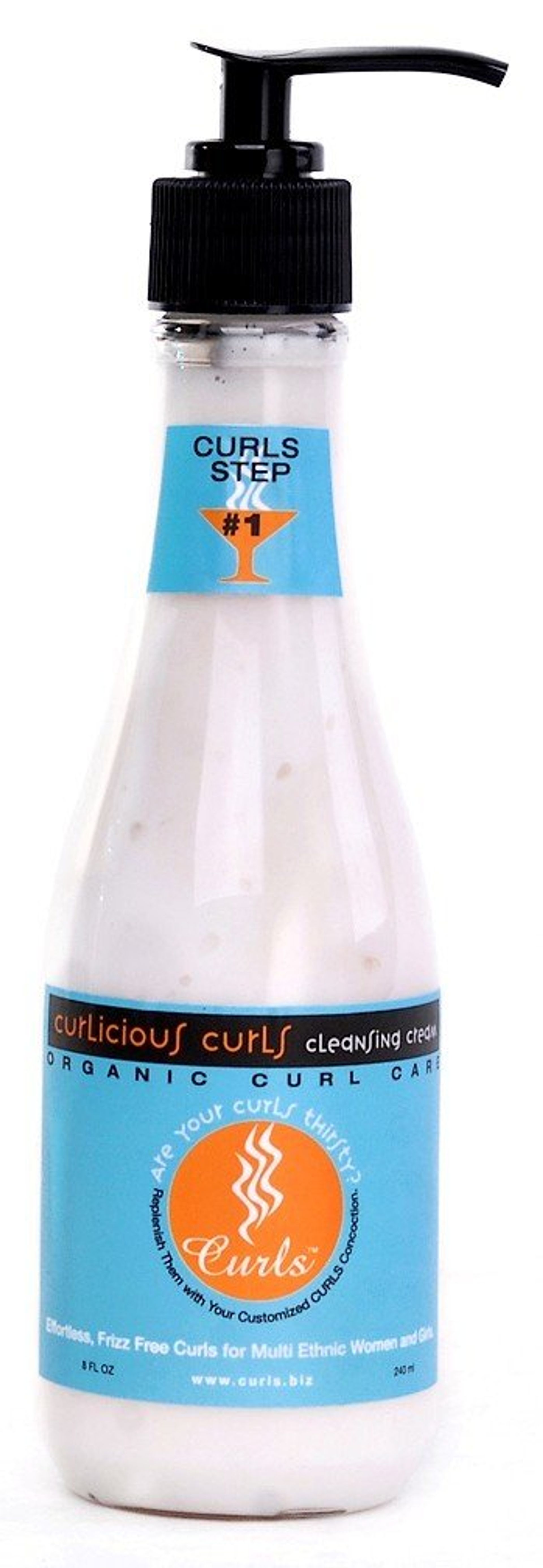 Curlicious Curls Cleansing Cream 240ml - Moisturising Sulfate-Free Cleans