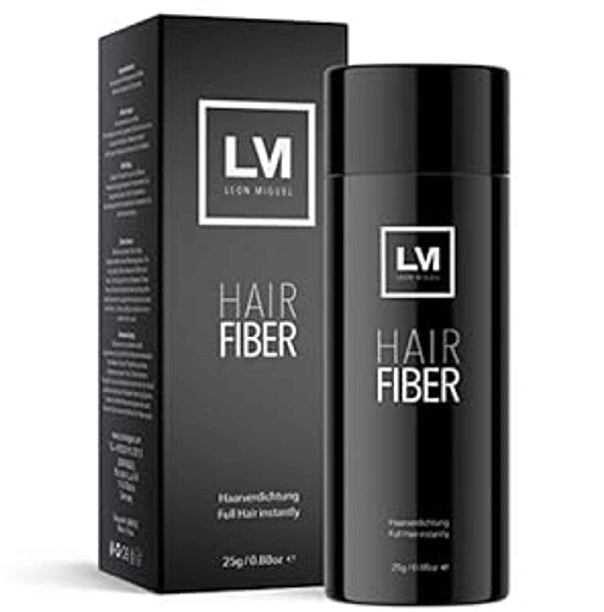 Hair Building Fibres Keratin Powder Instantly Conceals Thinning Hair and Bald Spots - White 25g