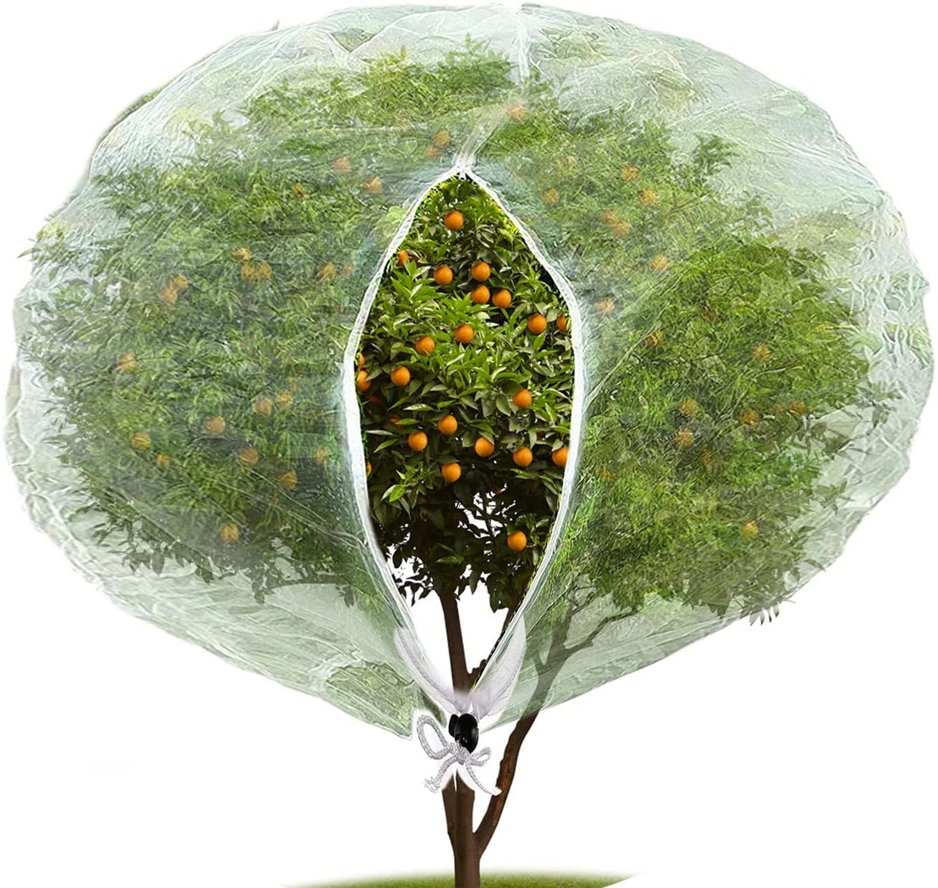 Garden Insect & Bird Barrier Netting Mesh with Zipper – Protect Plants, Fruits & Flowers from Pests (84 x 72 Inch)