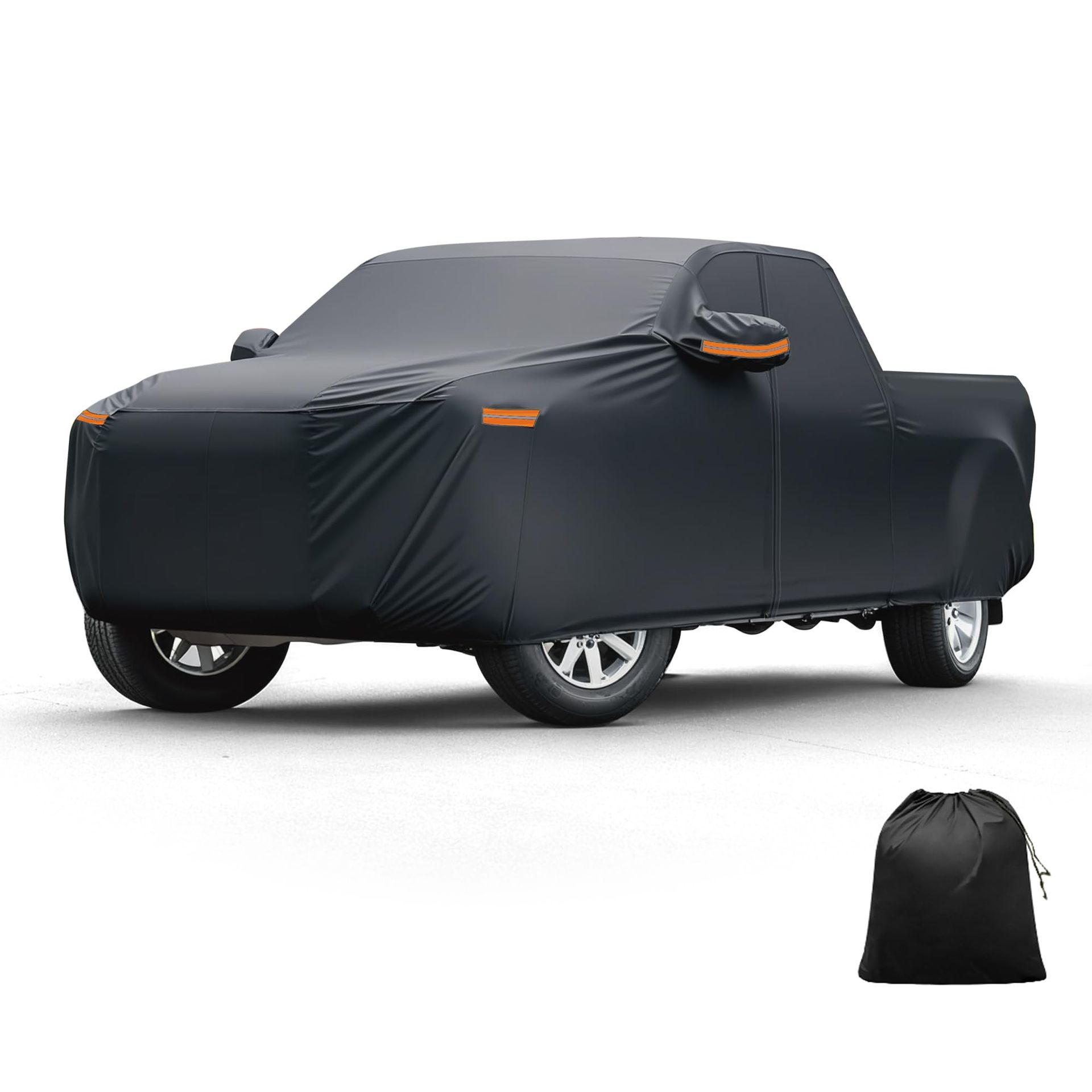 Car Cover for Ford Maverick Outdoor Waterproof All-Weather Sun Rain Snow Protection 210D-PU Material - Black