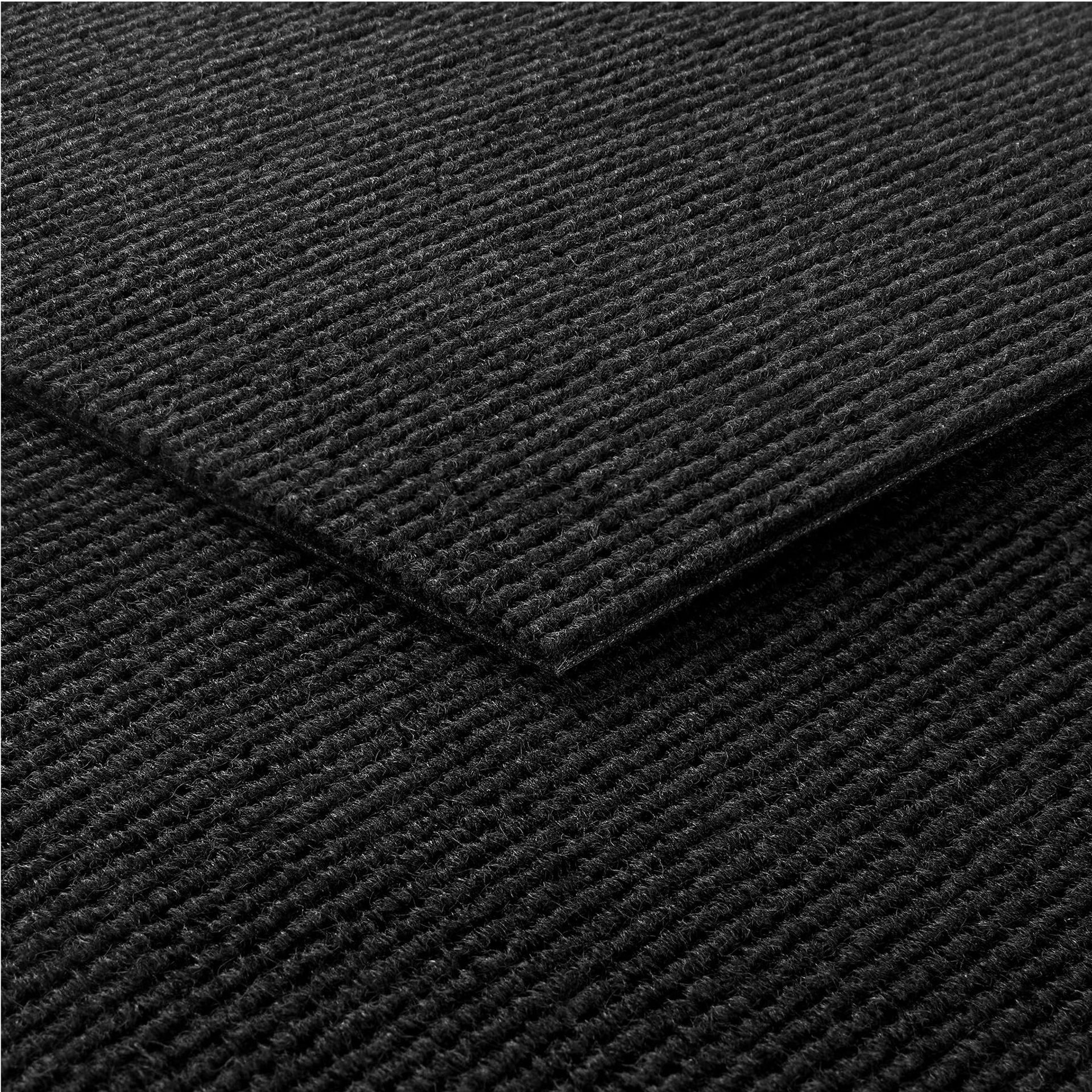 Peel and Stick Carpet Tiles Non-Slip Self Adhesive Flooring for Home and Office - Black 30x30CM 32-Tiles