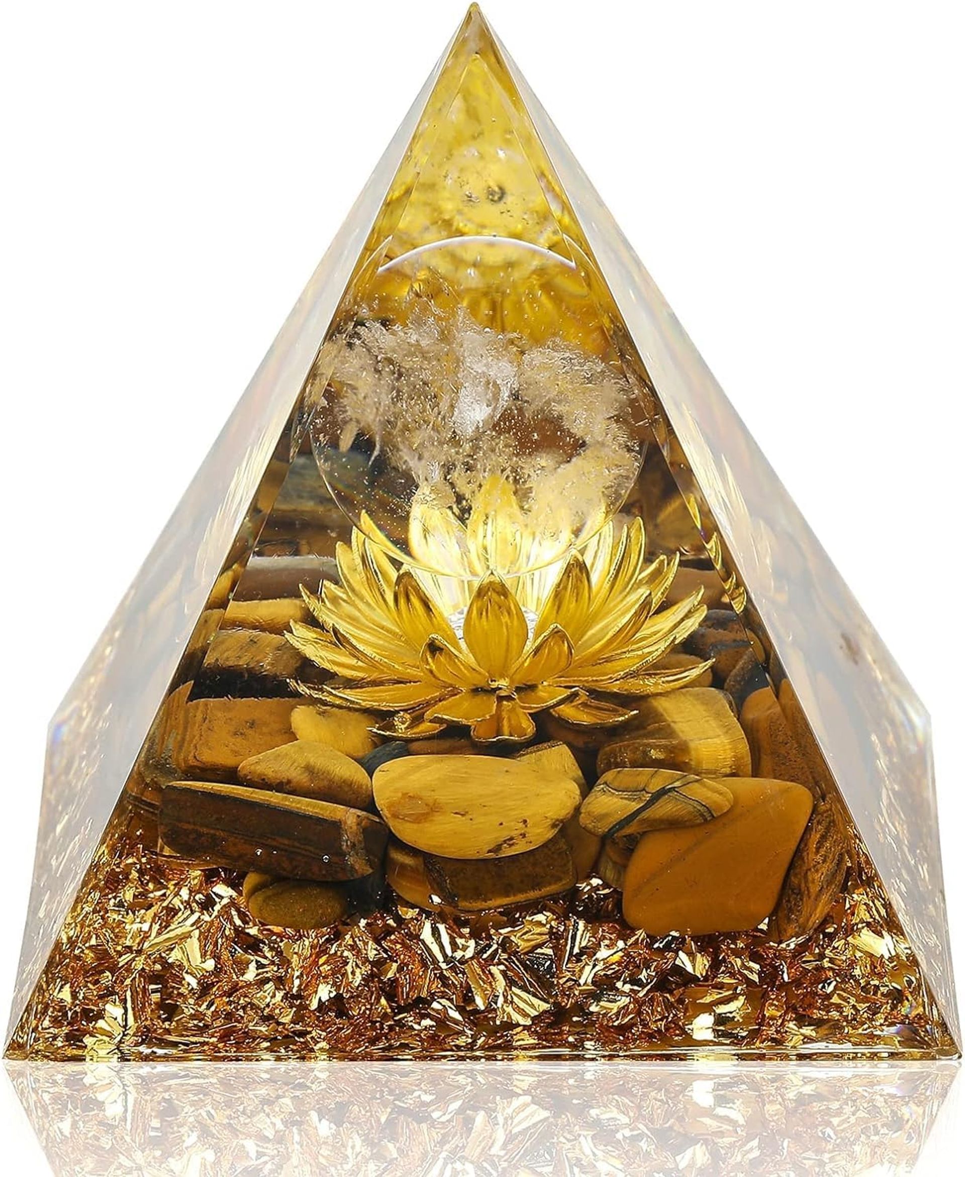 Doeunner Crystal Pyramid Gifts for Healing & Meditation - Moonstone Chakra for Women's Spiritual Wellness