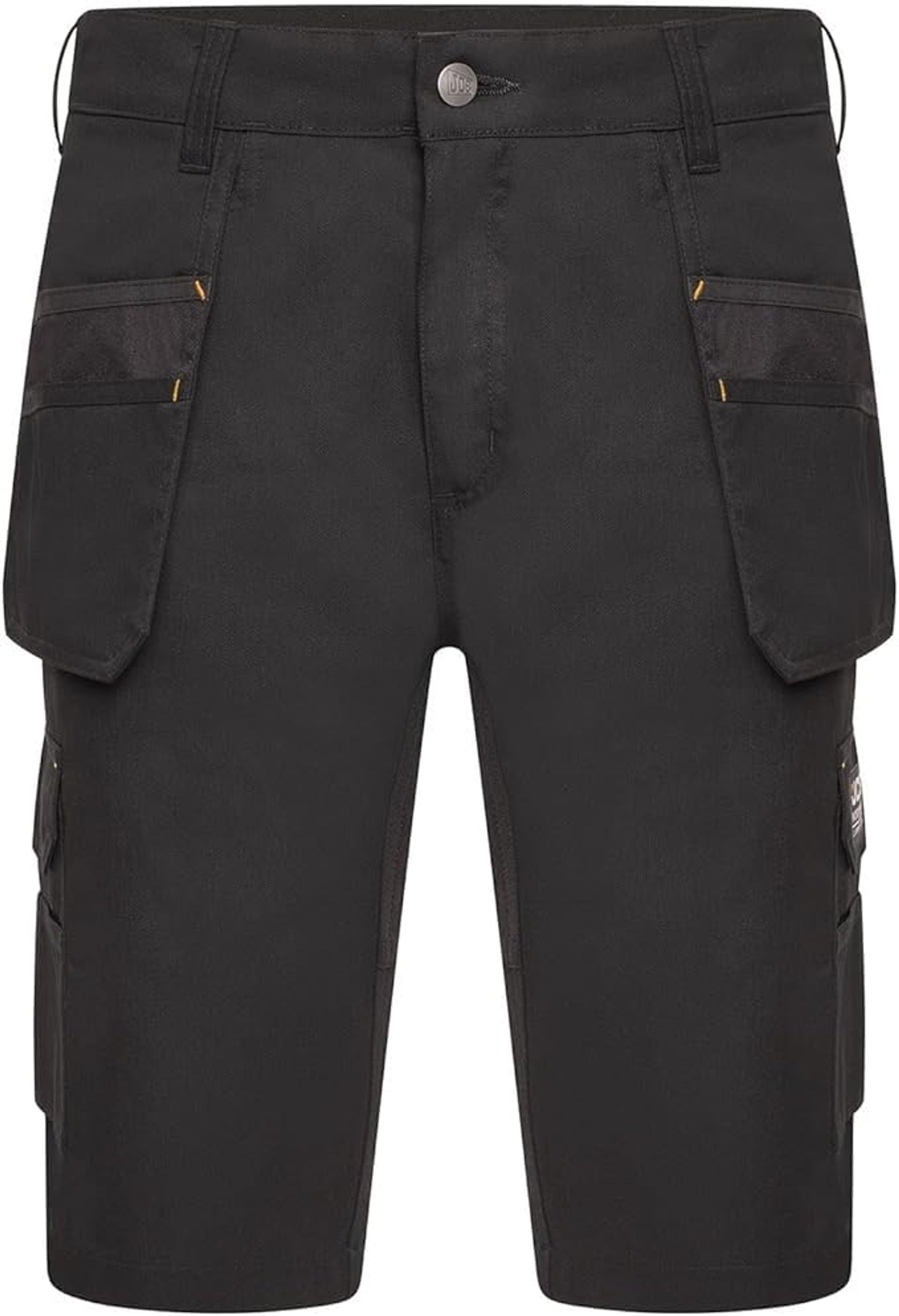 Men's Work Shorts 4-Way Stretch Cargo Design with Holster Pockets - Black 38W