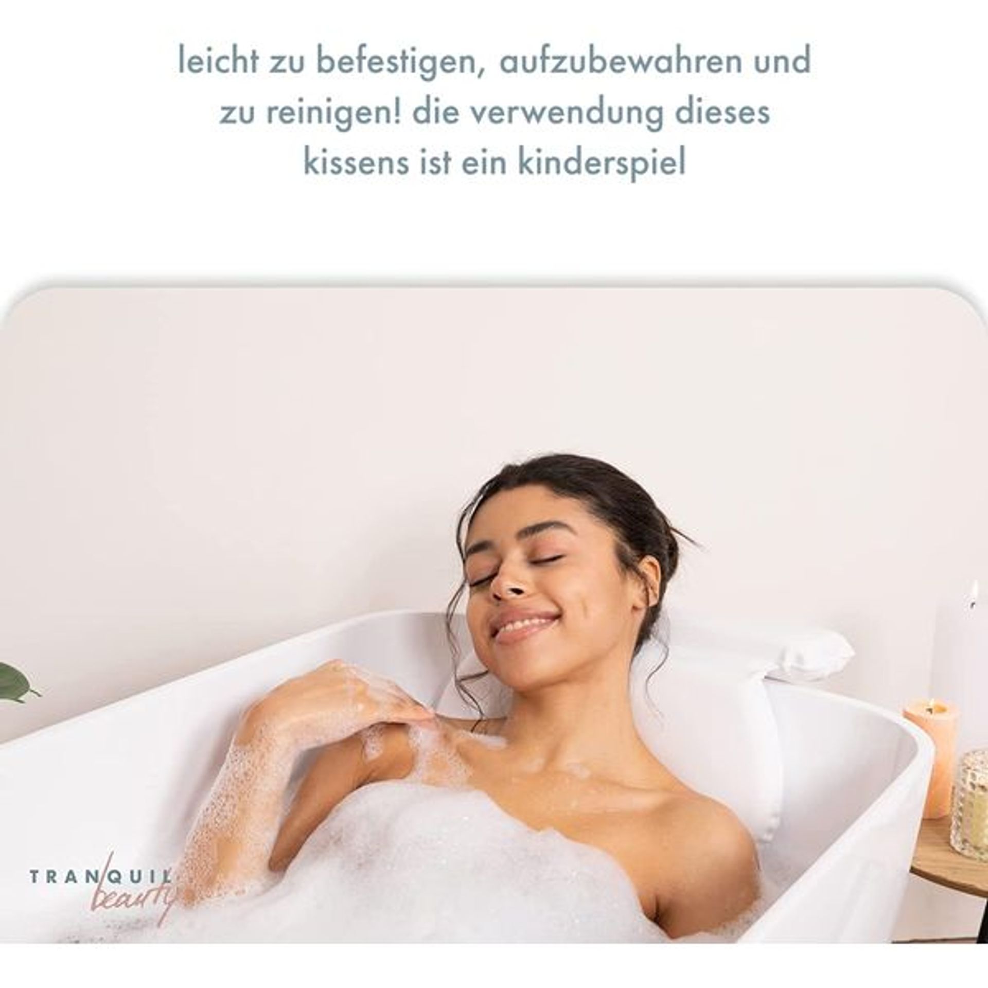 TranquilBeauty Bath Pillow | Bath Pillows For Head And Neck