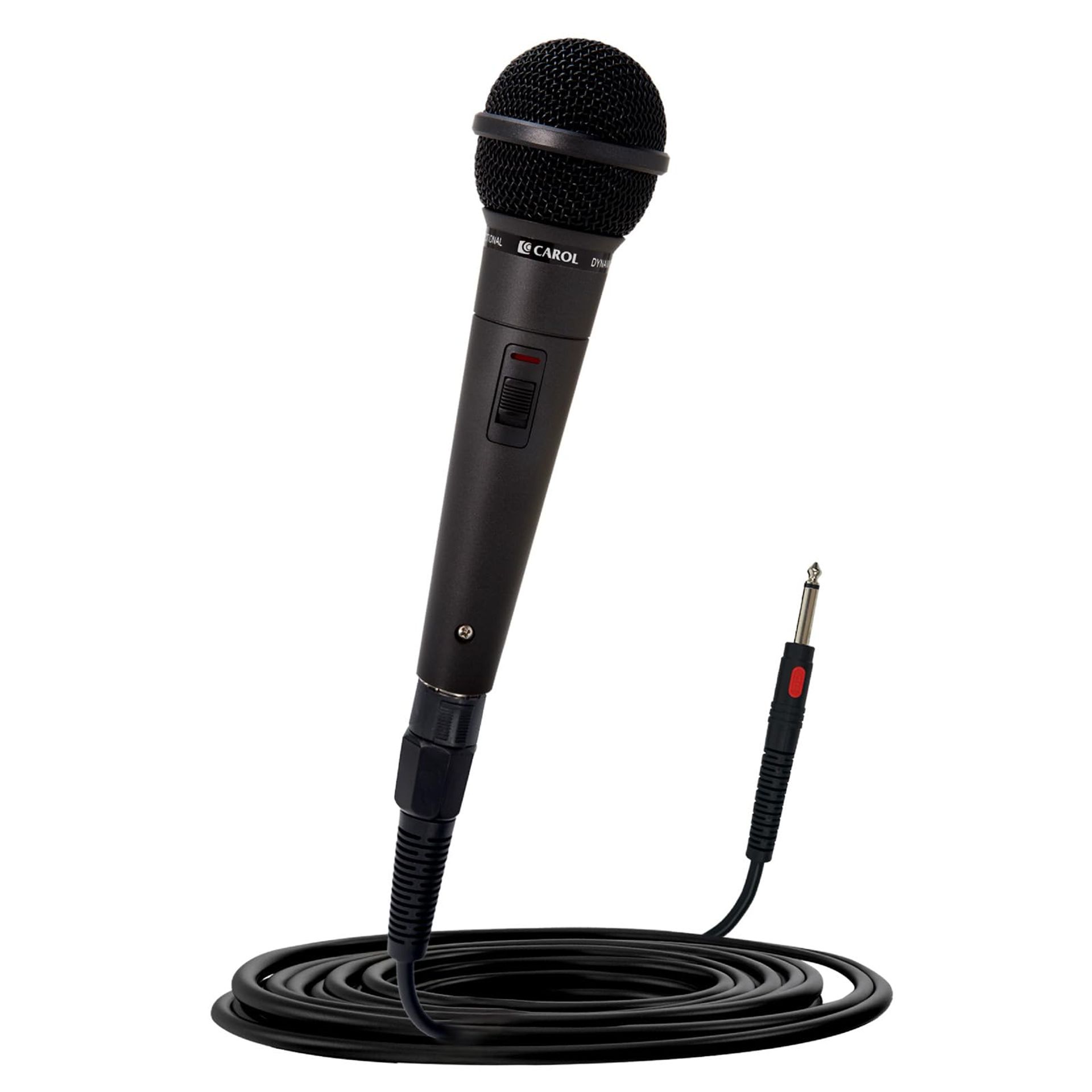 Dynamic XLR Wired Vocal Microphone with Cardioid Capsule for Speech, Teaching & Presentations - Black GS-56