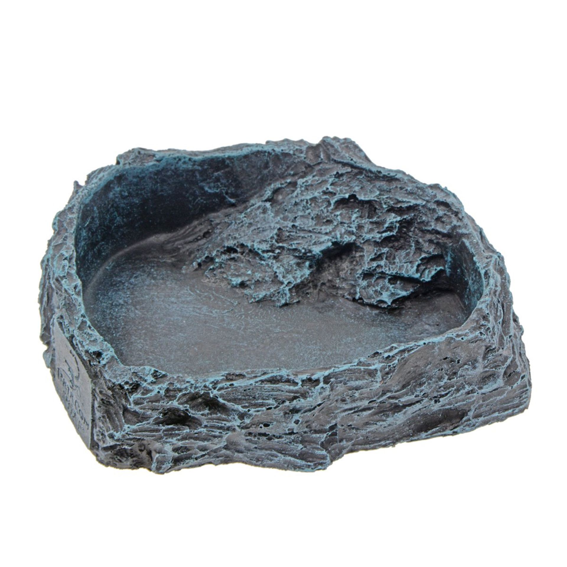 Natural Look Reptile Feeding Bowl - Easy Clean, Stable Build, Ideal for Terrariums