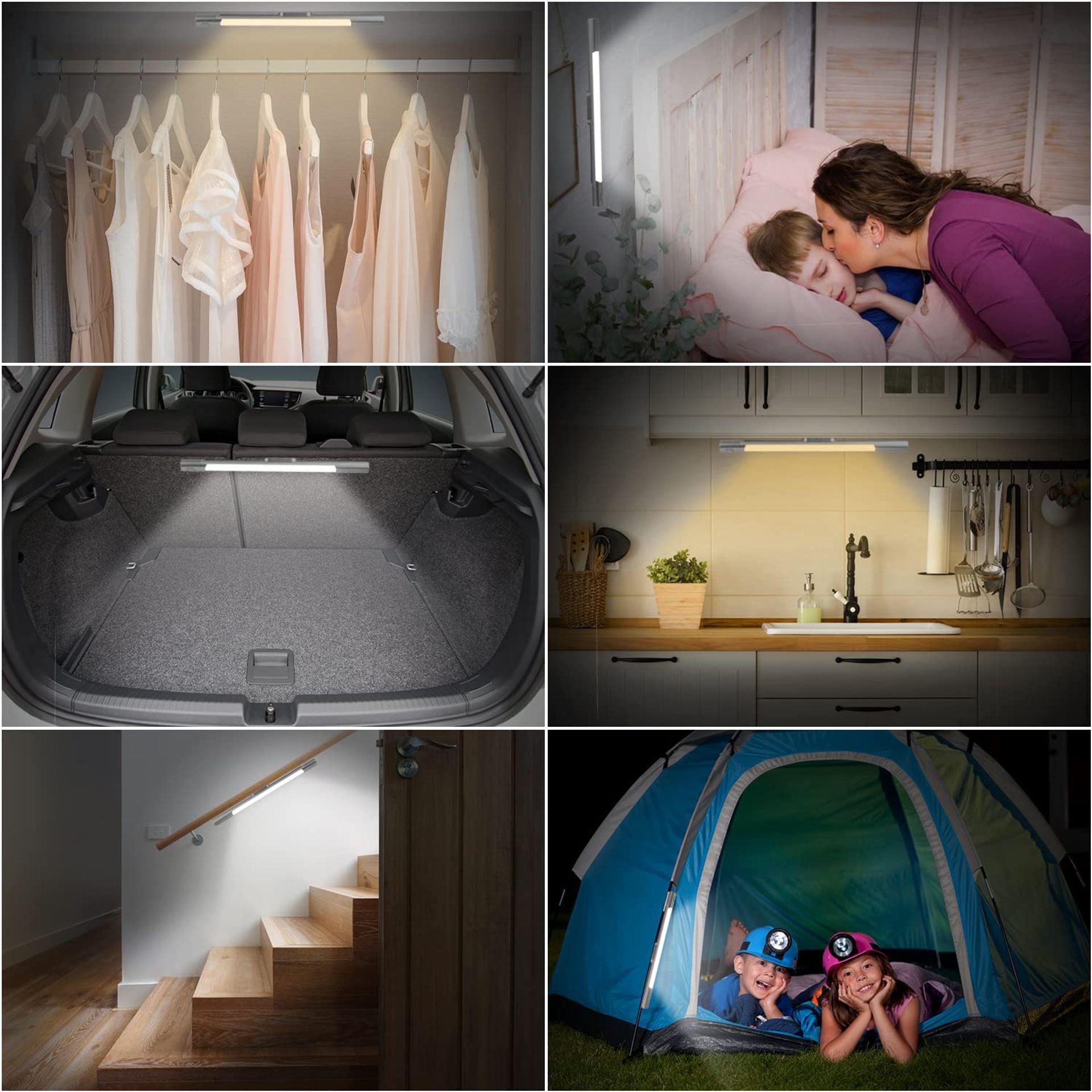 Rechargeable Under Cabinet Lighting 12 Inch, 2500mAh Battery Motion Sensor Light 3 Pack Wireless Led Kitchen Pantry Closet 3 Color Temperature Remote Contro - View #6