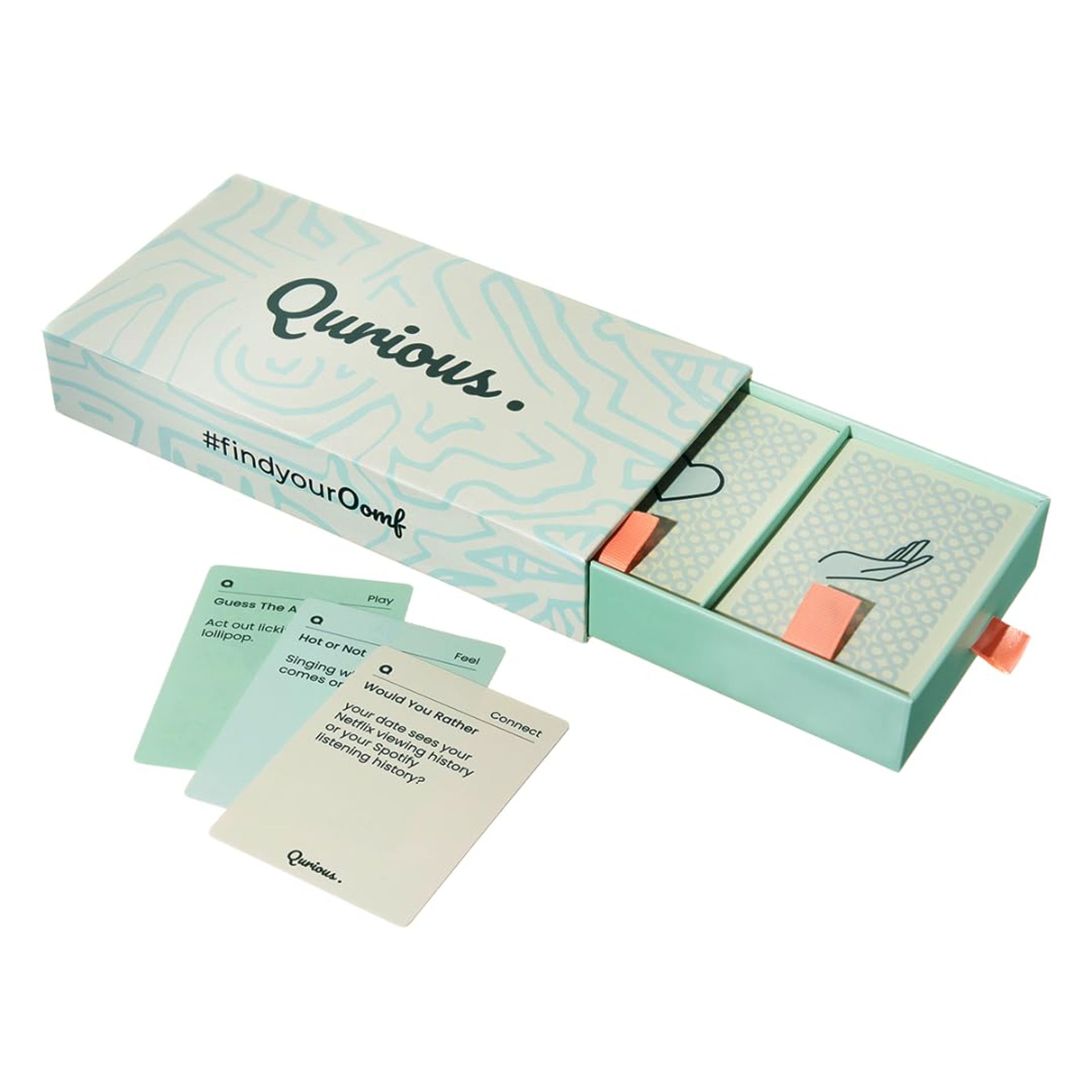 Party Card Game for Adults Chaotic Fun 3-Part Icebreaker Game Connect, Feel & Play - Qurious Style