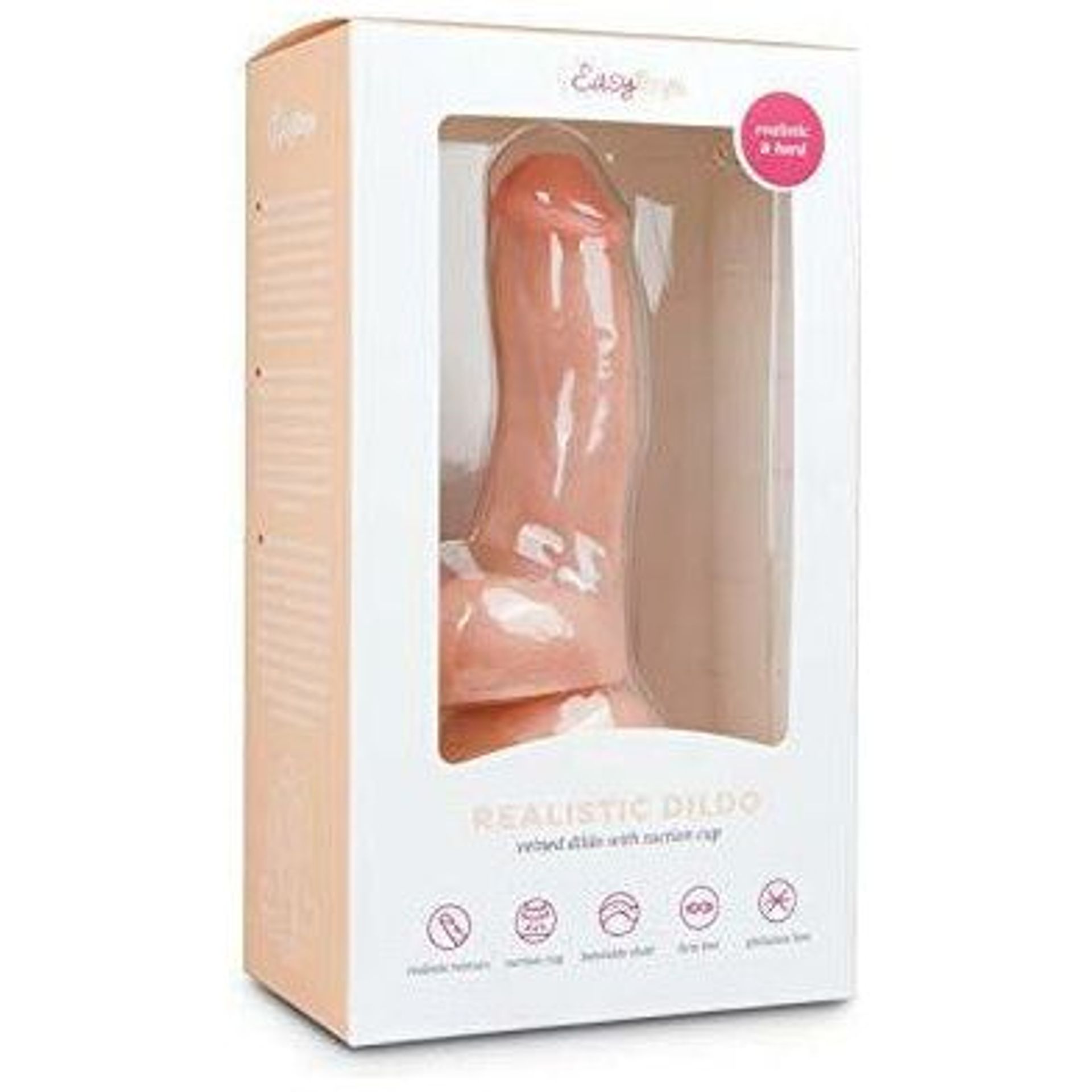EasyToys Dildo Collection, Real Dong With Beautiful Acorn For Real Feel,