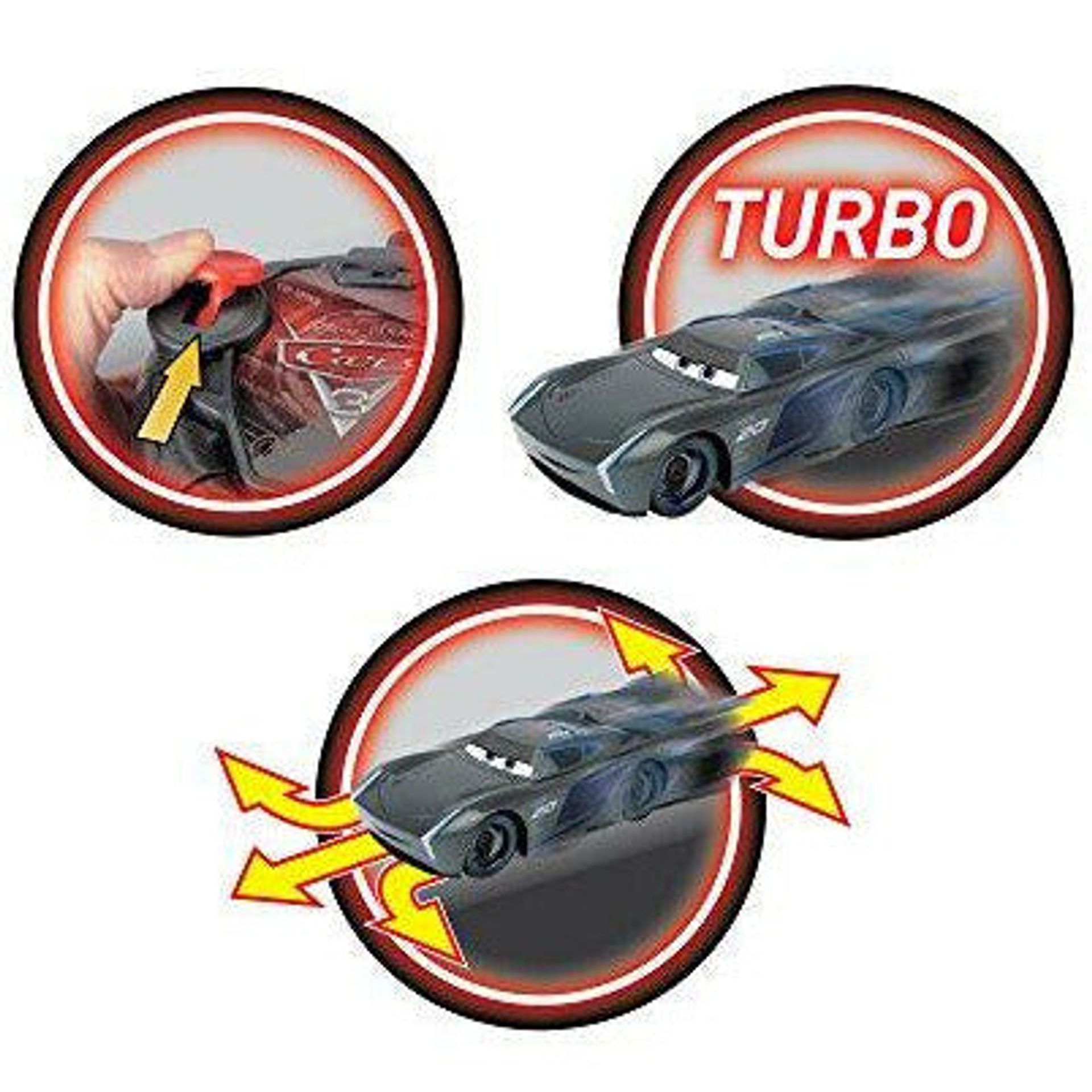 Voiture télécommandée lumineuse Flash McQueen Turbo Jada | King Jouet Voiture télécommandée lumineuse Flash McQueen Turbo Jada | King Jouet