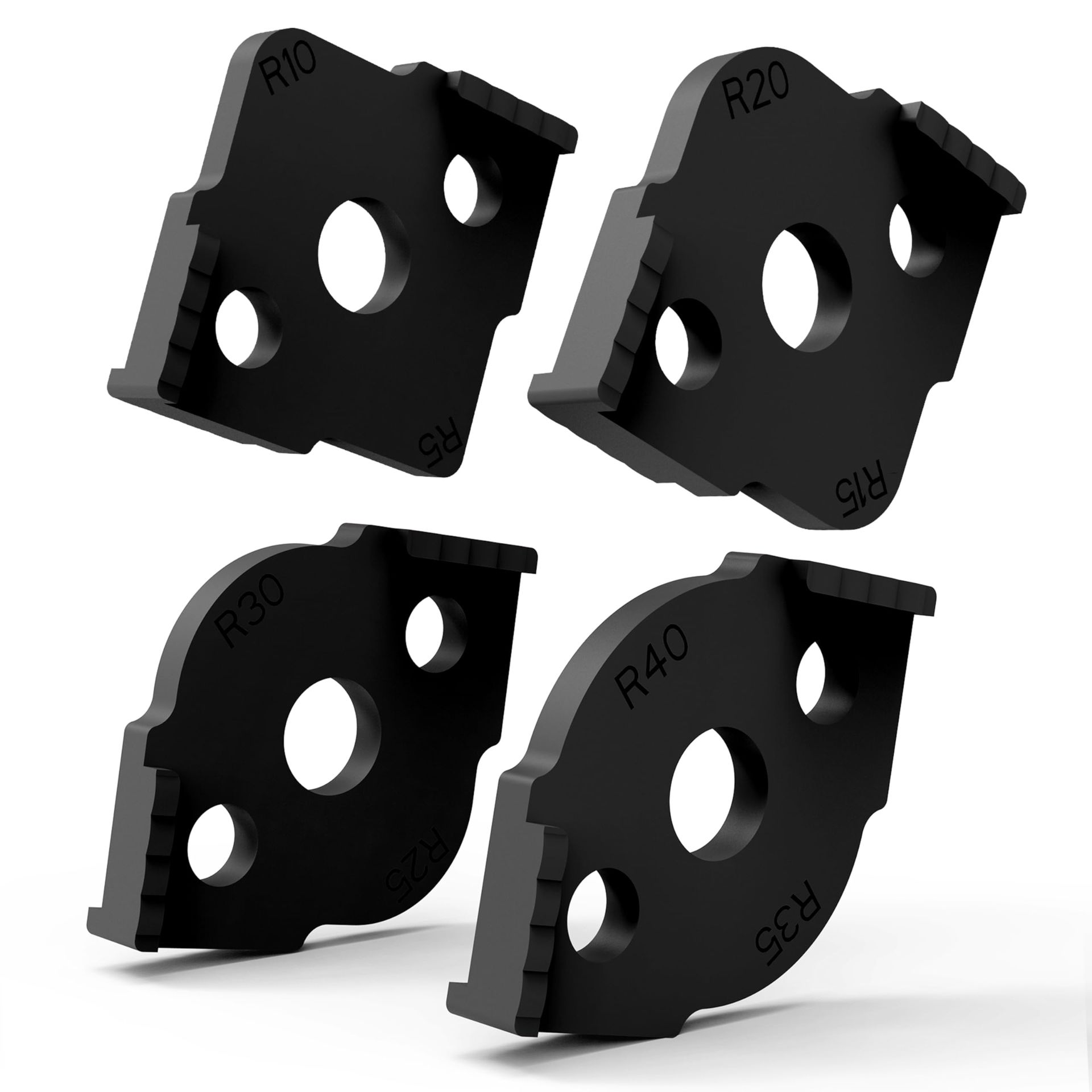 Precision Router Corner Radius Templates R5-R40 | DIY Woodworking Tool