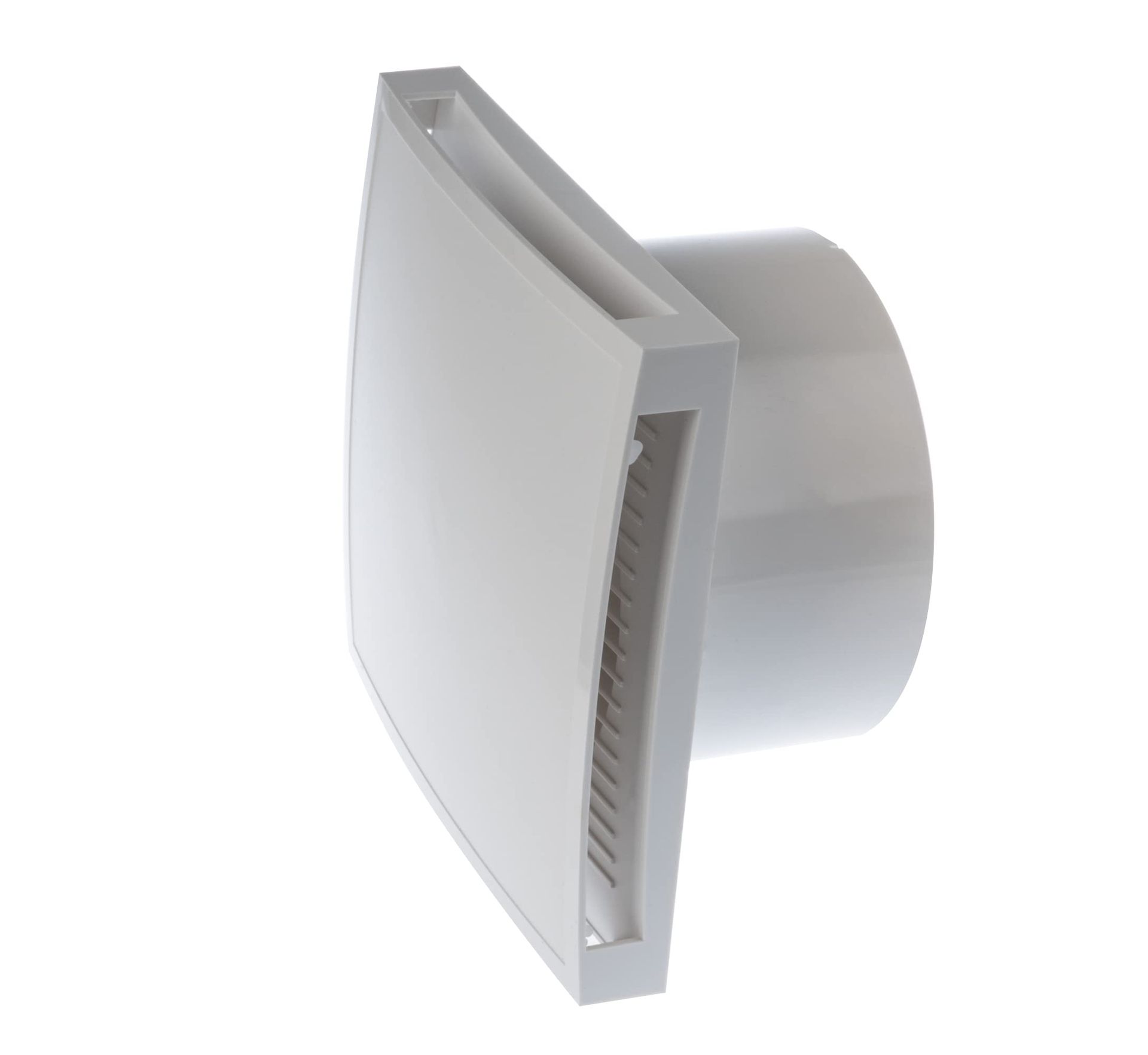Bathroom Extractor Fan with Timer & Adjustable Humidity Sensor for Efficient Ventilation in Bathrooms, Kitchens and Toilets - White Ø150mm