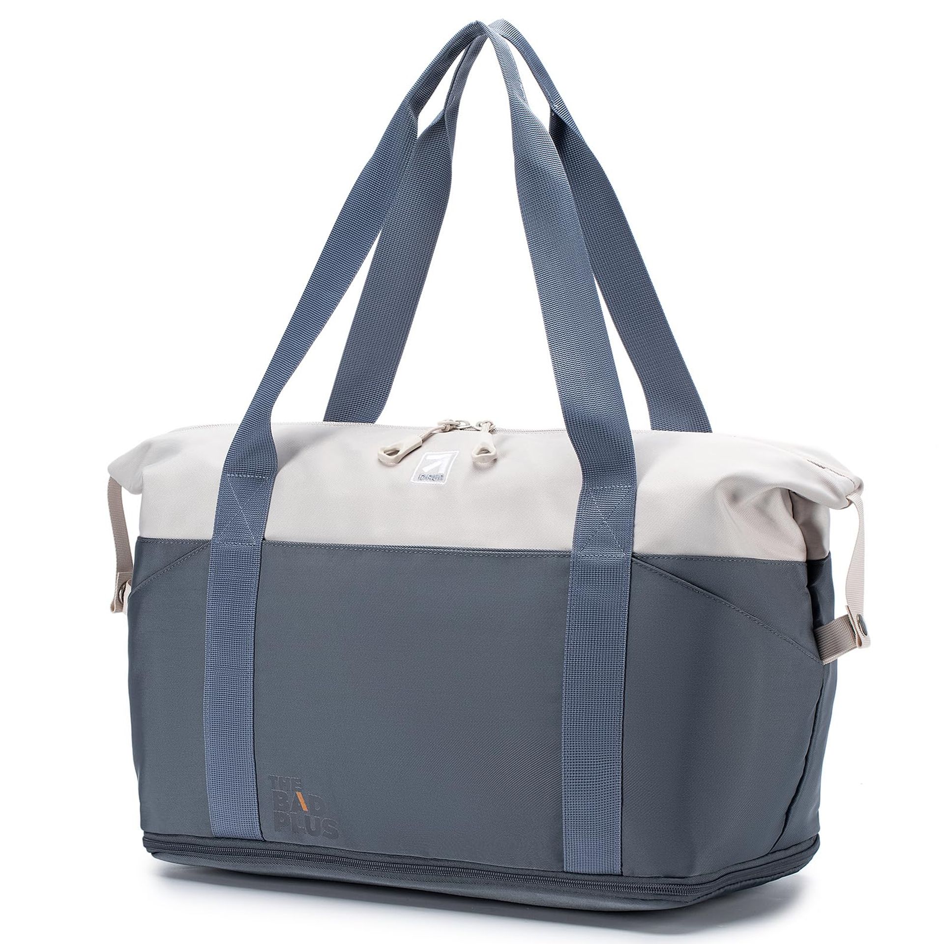 Travel Duffle Bag Expandable Cabin Under-seat Hand Luggage Waterproof Lightweight Holdall for Airlines - Blue 40x30x25cm