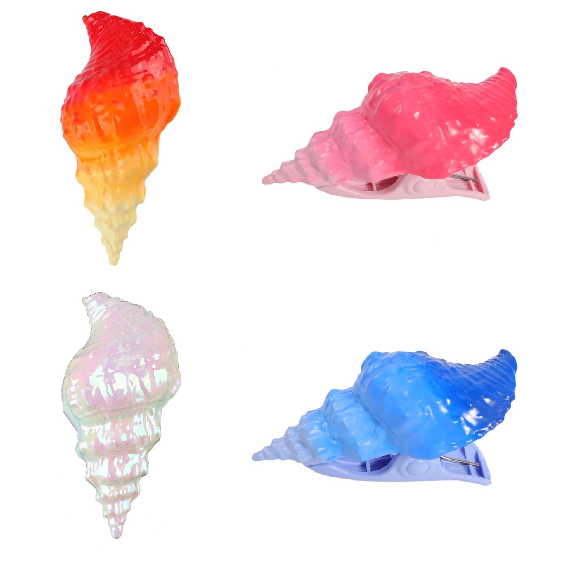 8 Pieces Beach Towel Clips,Creative Conch Shells Towel Clips For Sun Loun