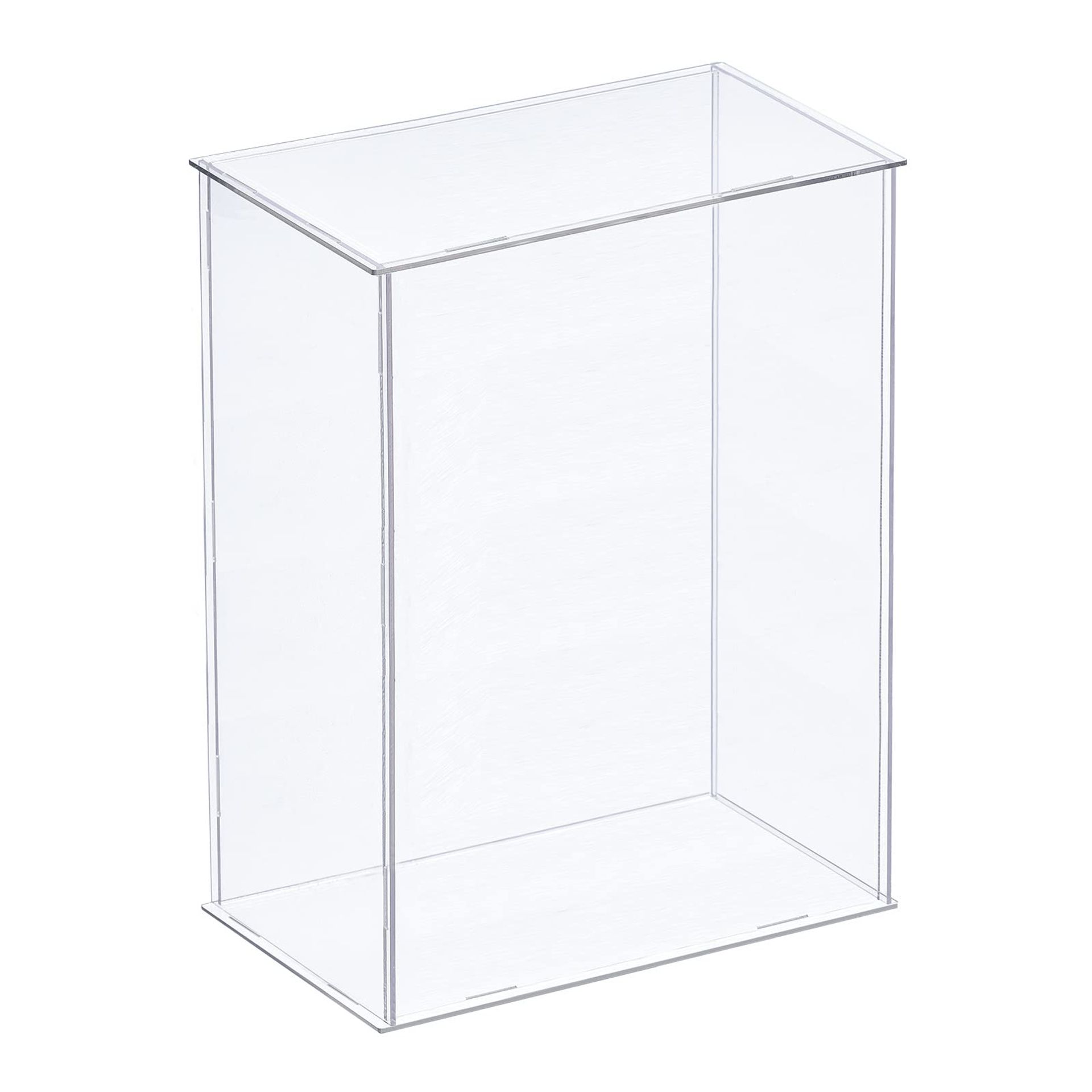 Acrylic Display Case 21x11x25.5cm - Clear, Dustproof Showcase for Collectibles & Figures